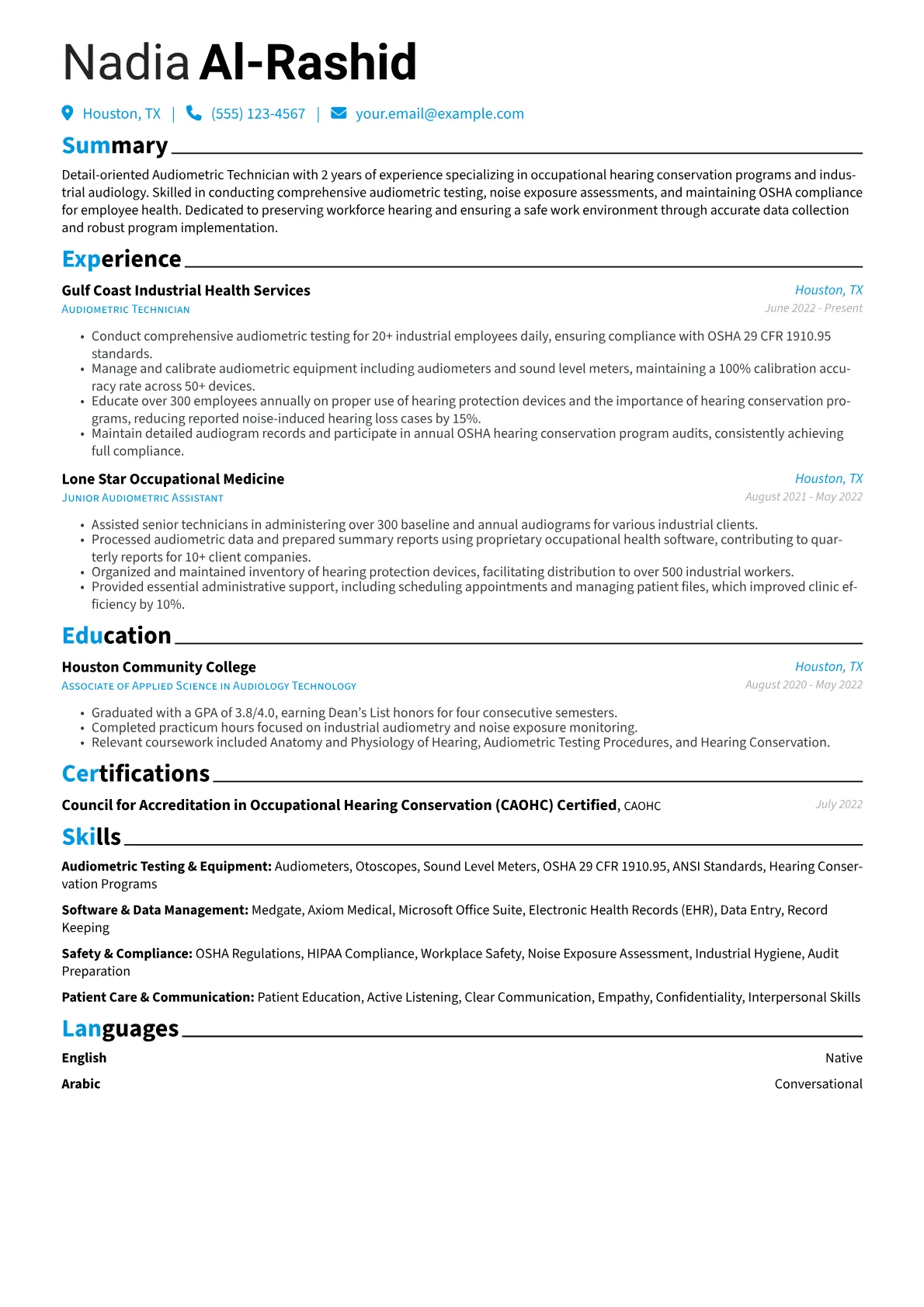 Industrial Audiometric version - Page 1
