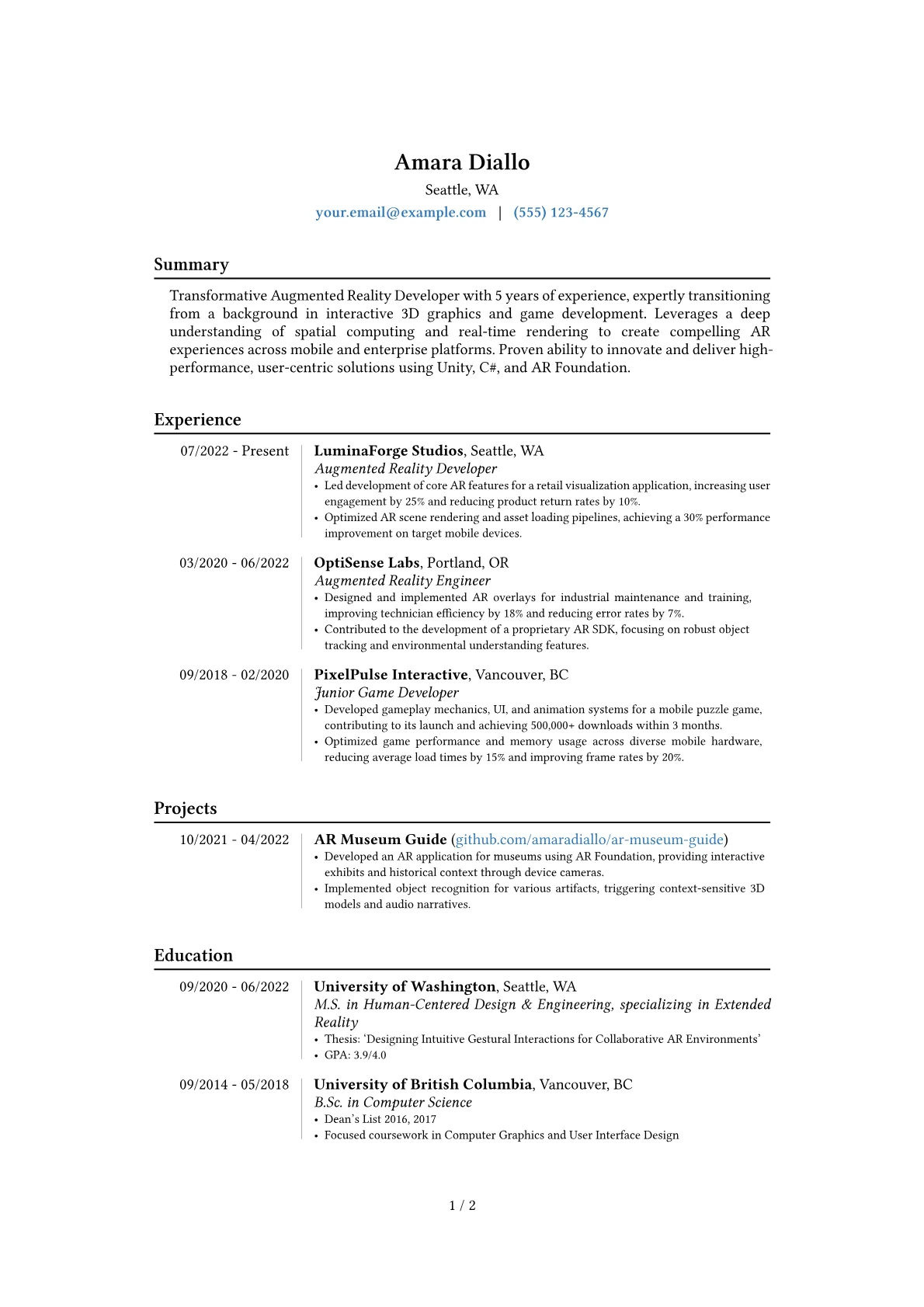 Career changer version - Page 1