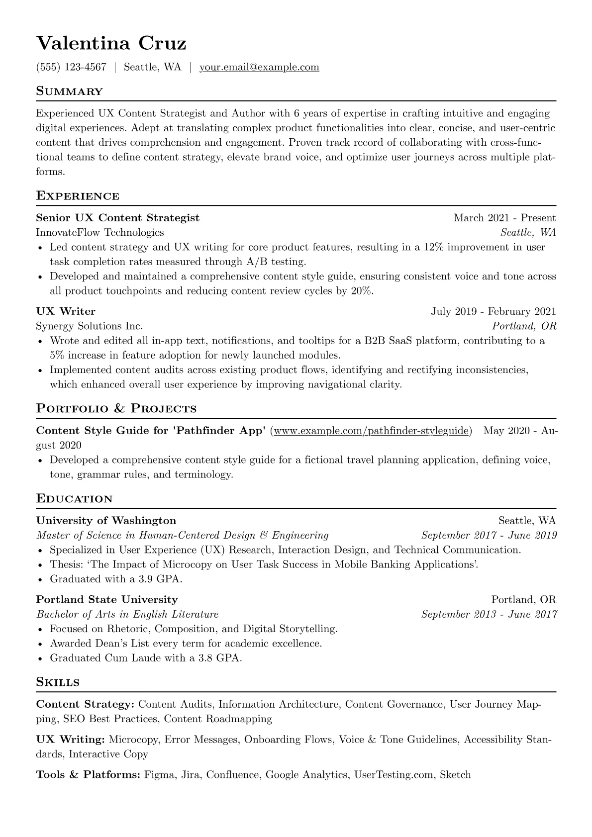 Author - UX Content version - Page 1