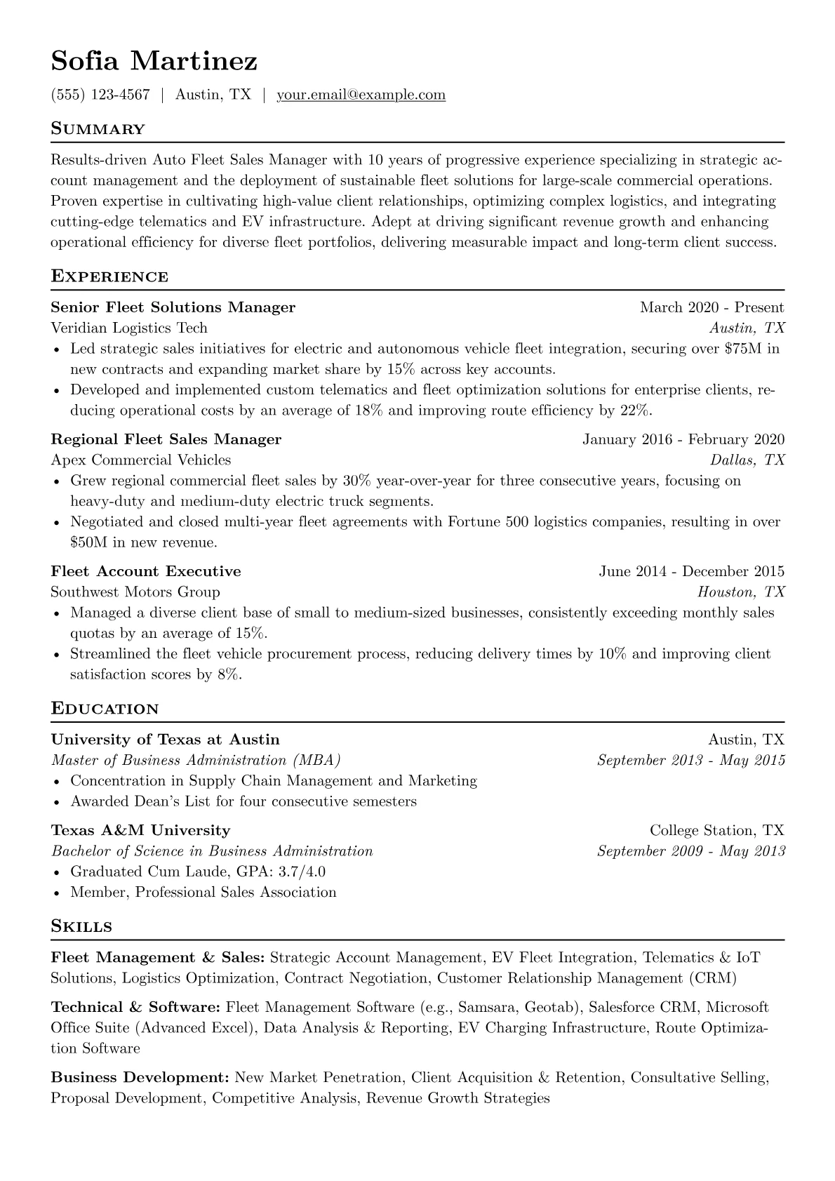 Commercial Fleet version - Page 1