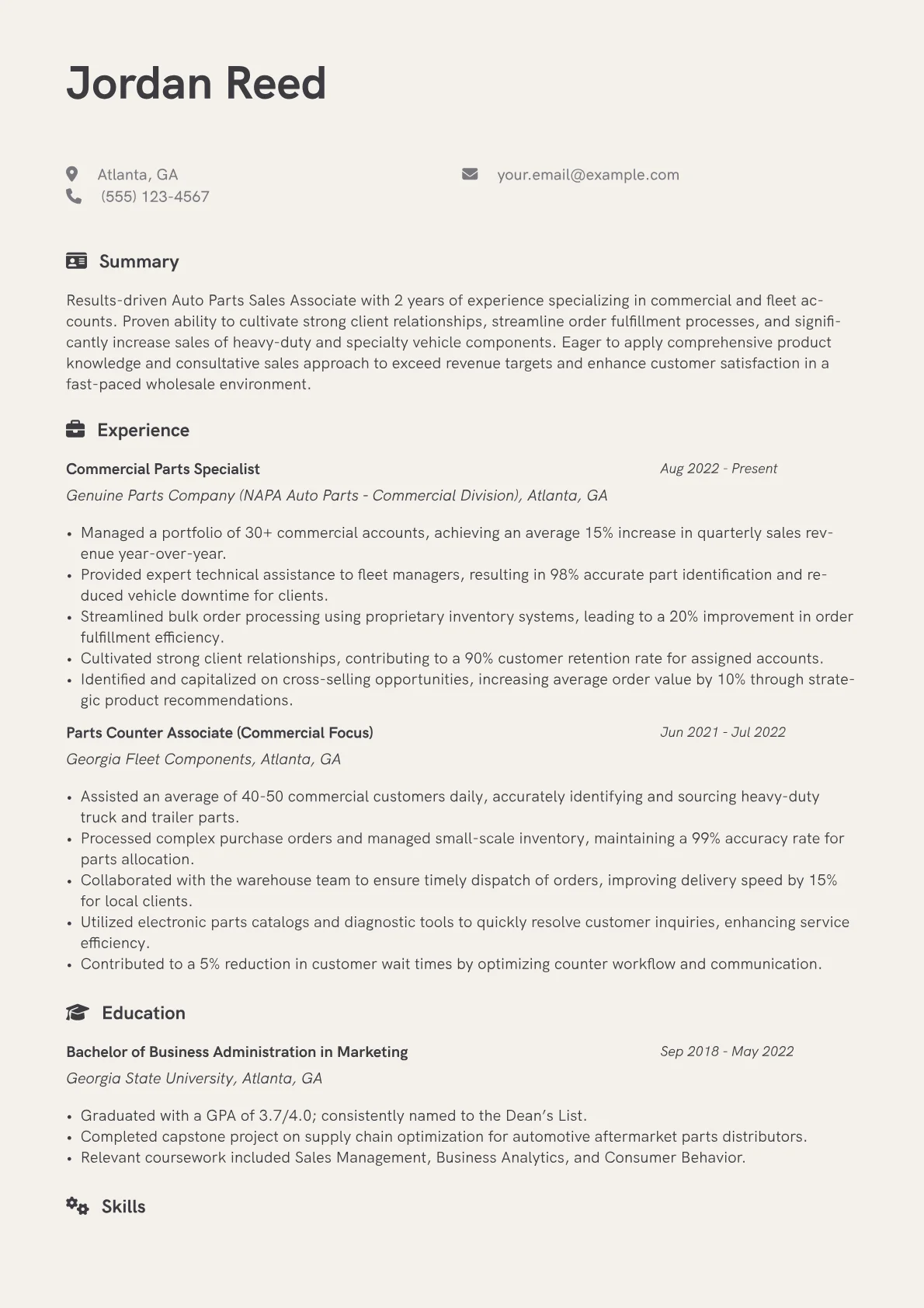 Commercial/Wholesale Focus version - Page 1