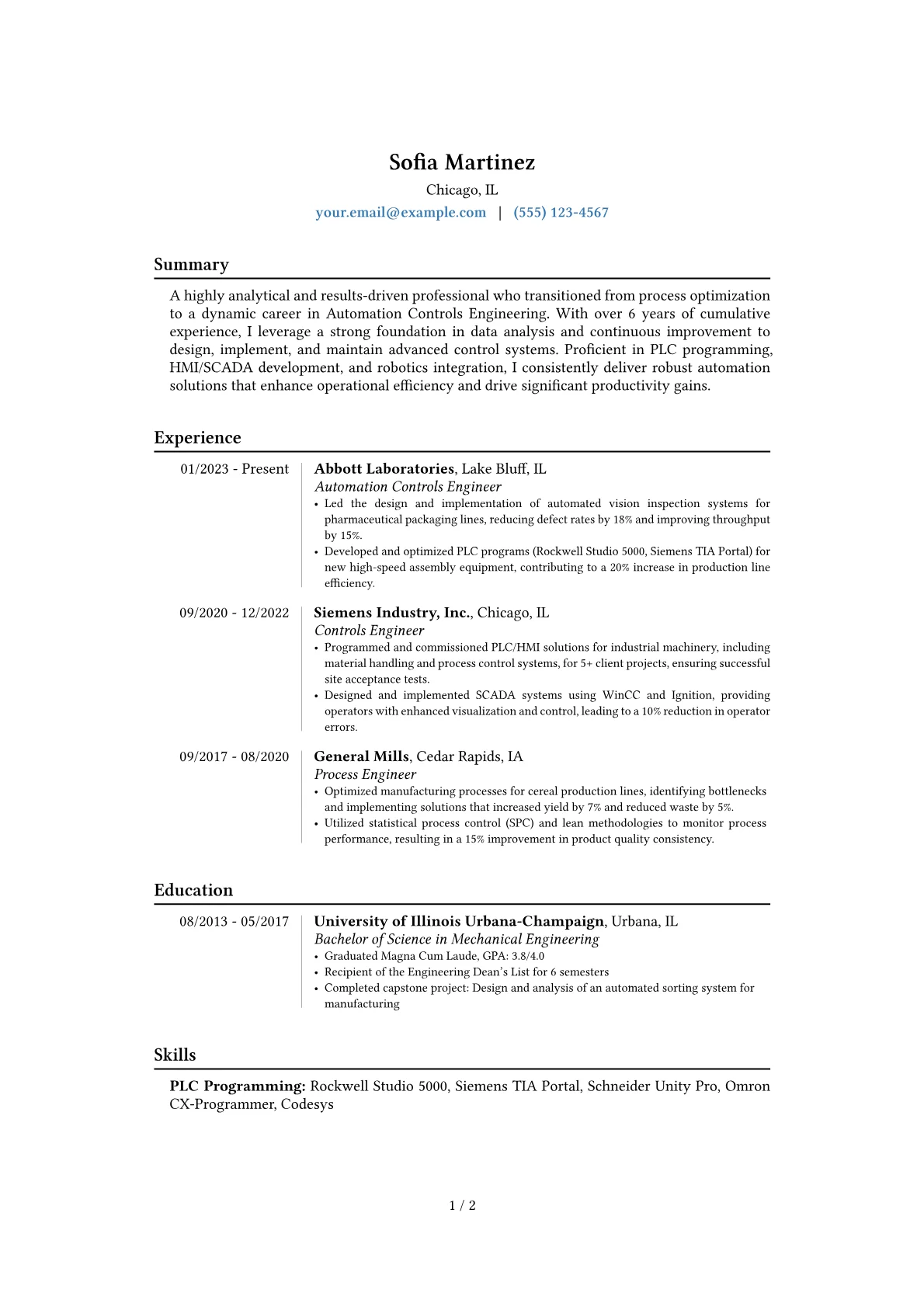 Career changer version - Page 1