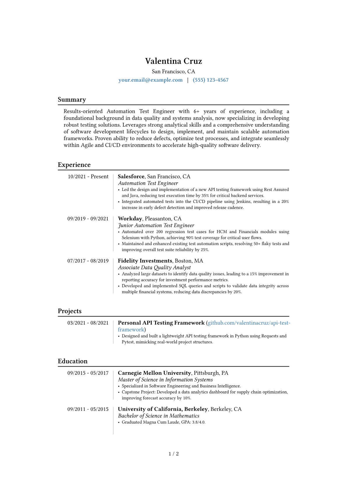 Career changer version - Page 1