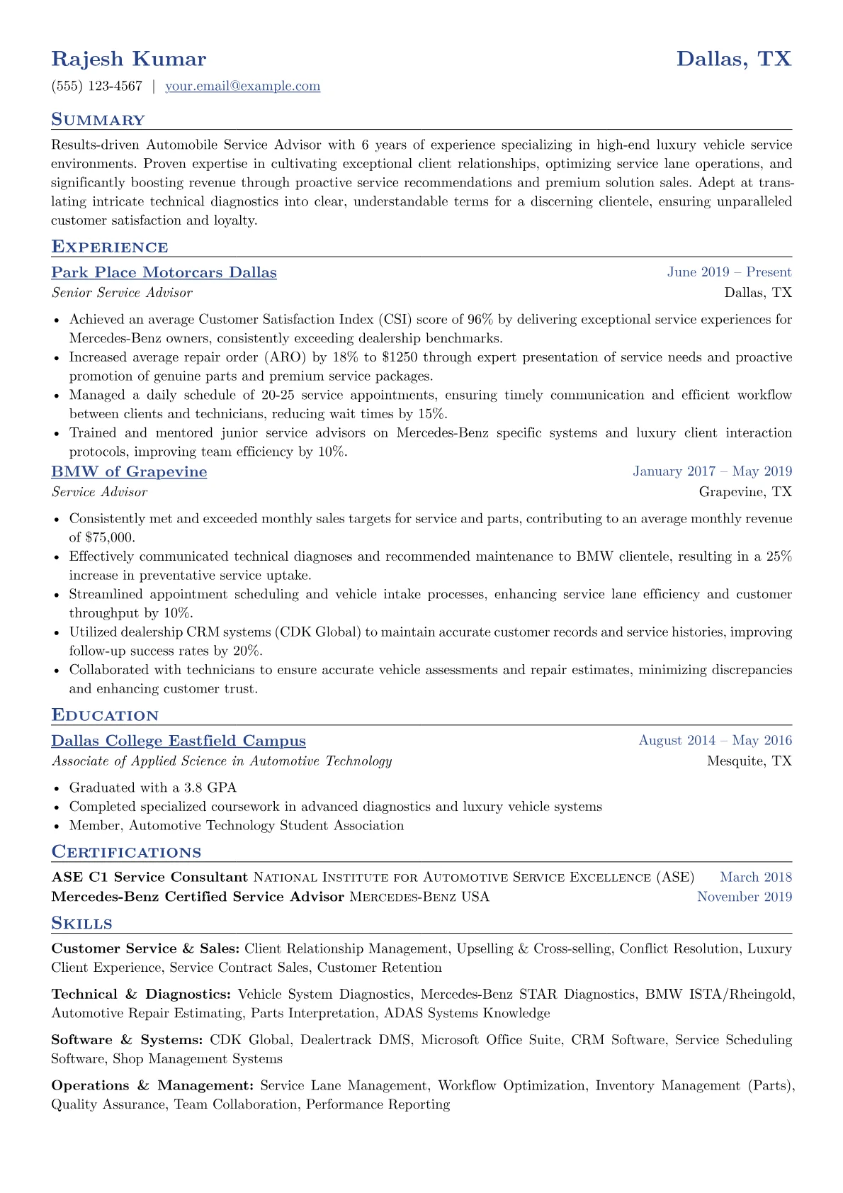 Luxury Dealership version - Page 1
