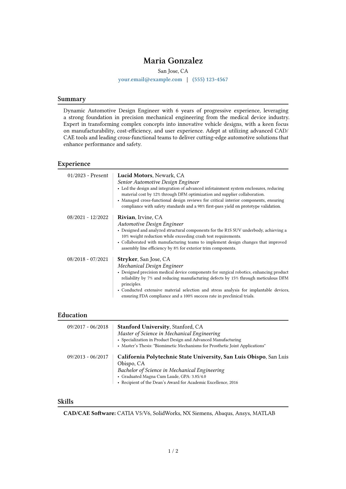 Career changer version - Page 1
