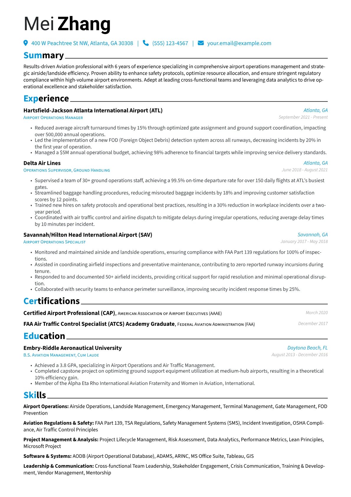 Airport Operations version - Page 1