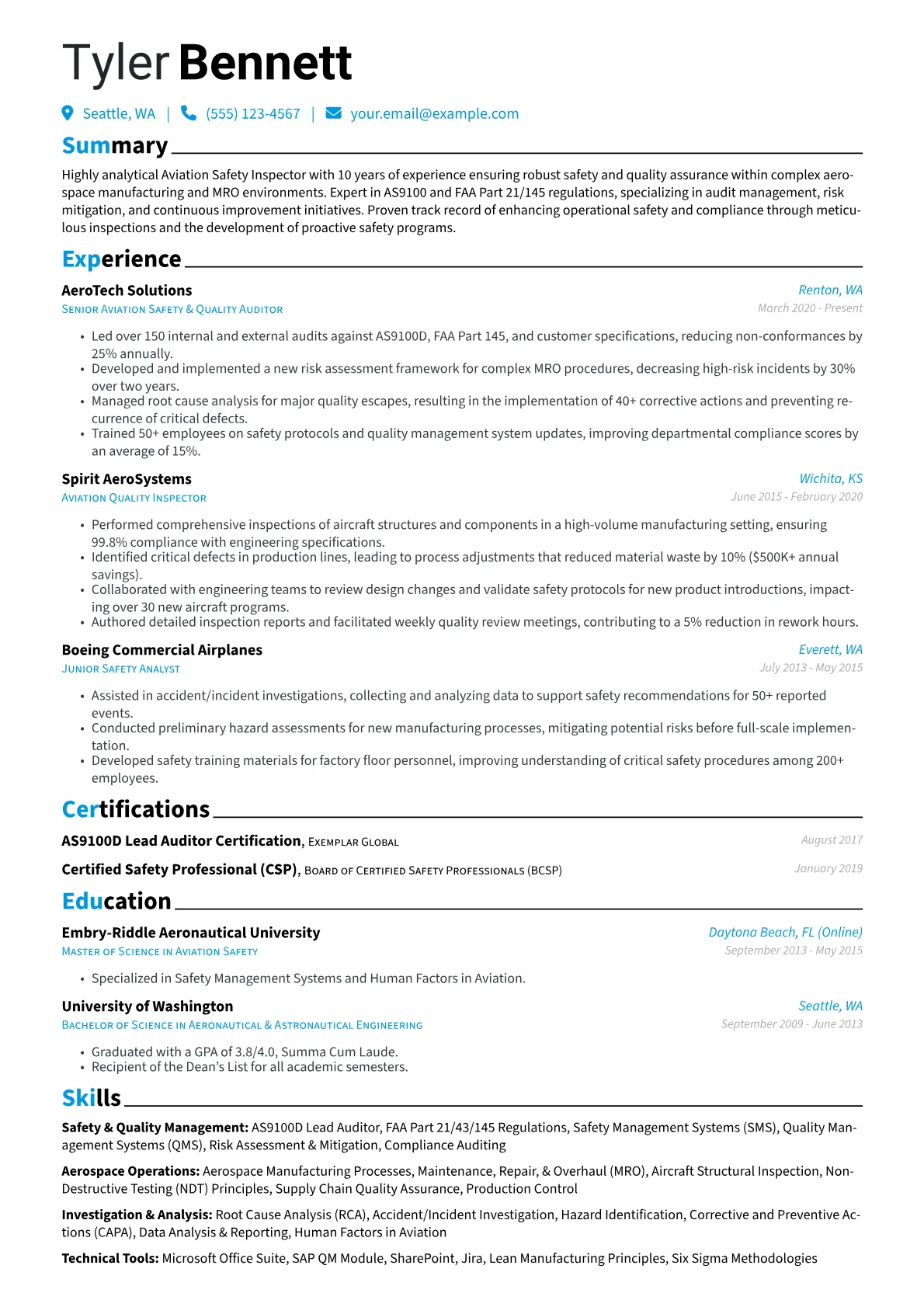 Safety & Quality version - Page 1