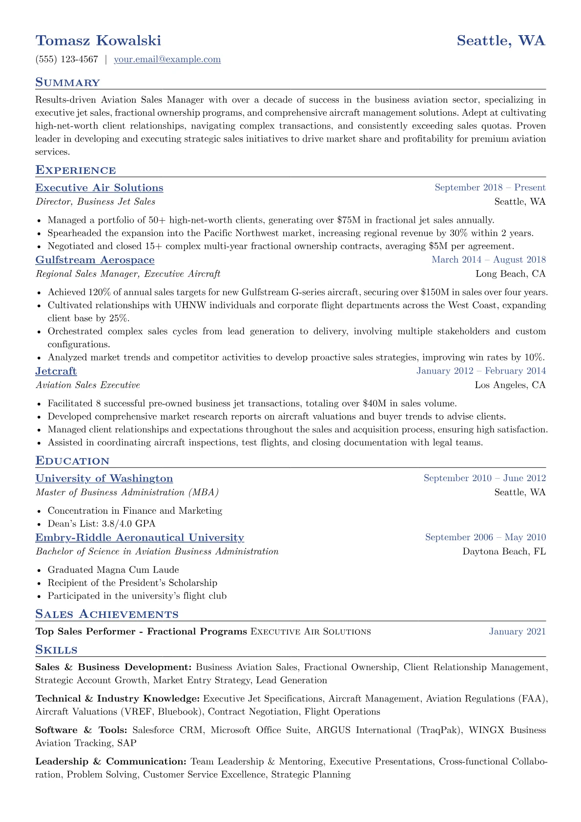 Business Aviation version - Page 1
