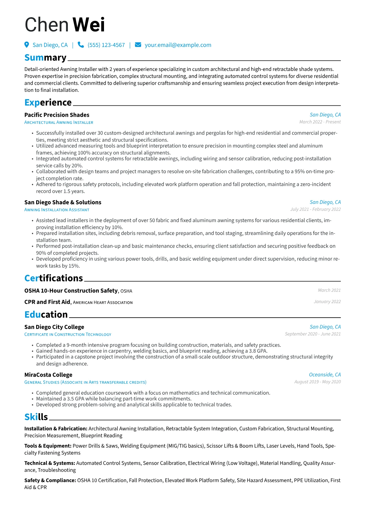 Installation & Fabrication version - Page 1