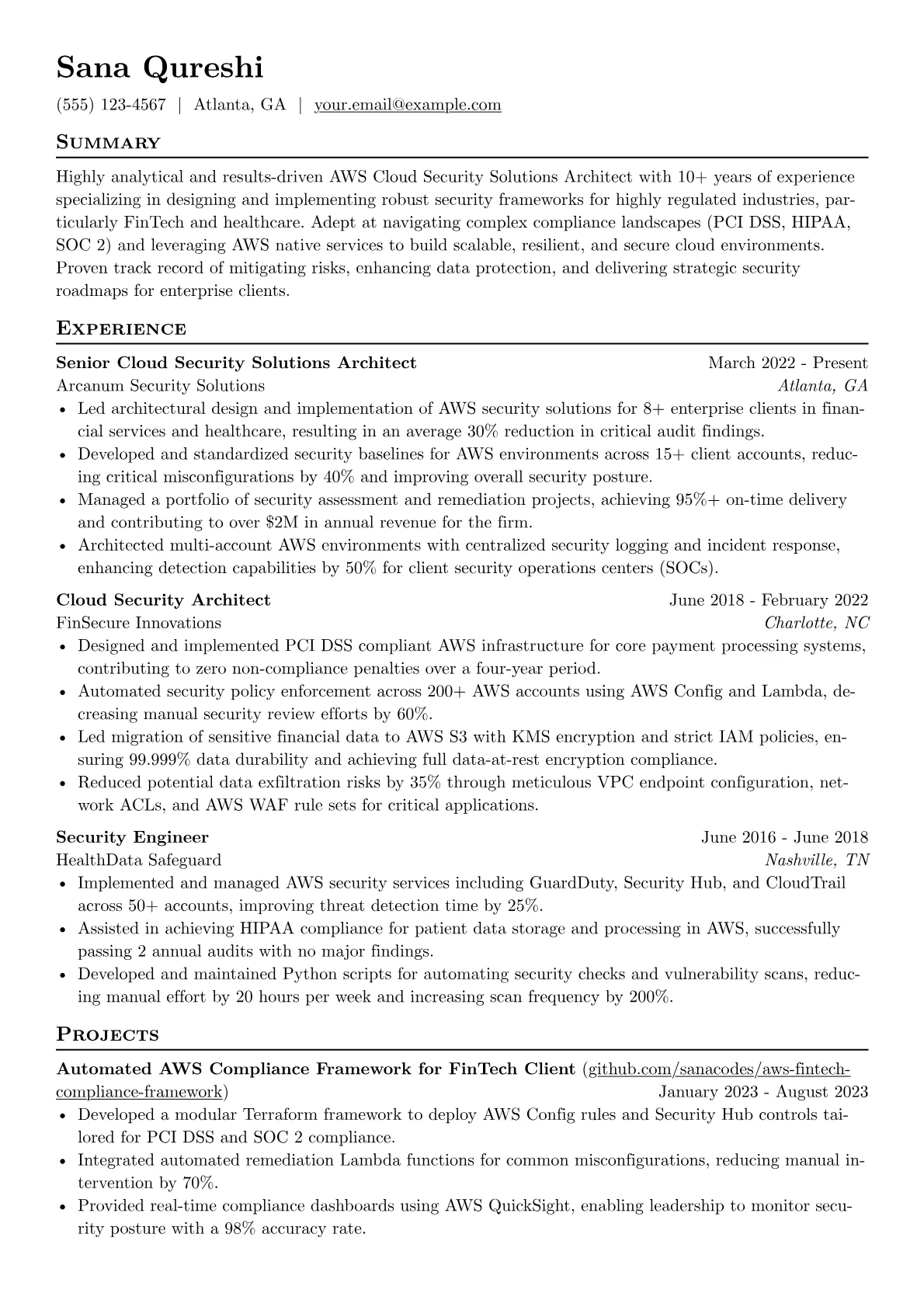AWS Cloud Security version - Page 1