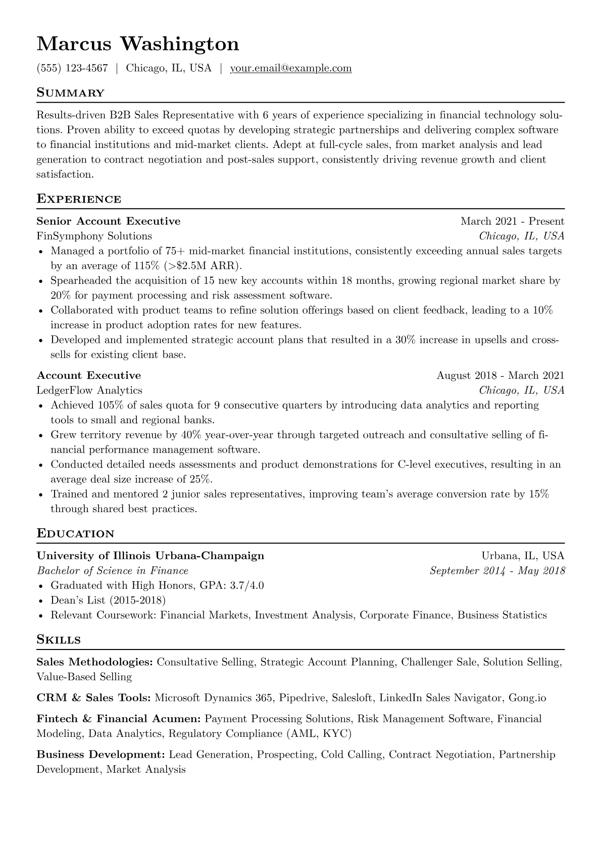 B2B Sales version - Page 1