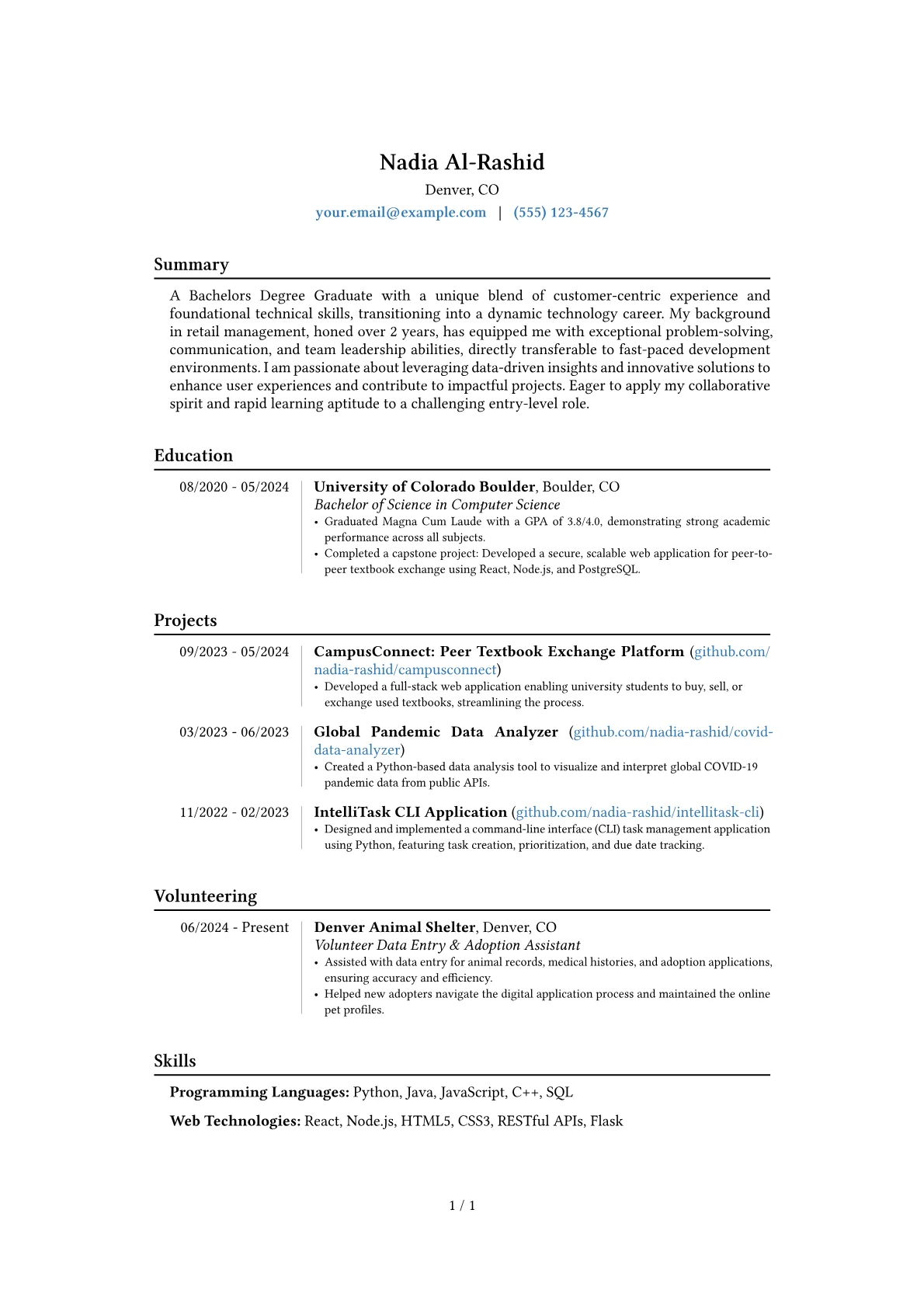 Career changer version - Page 1