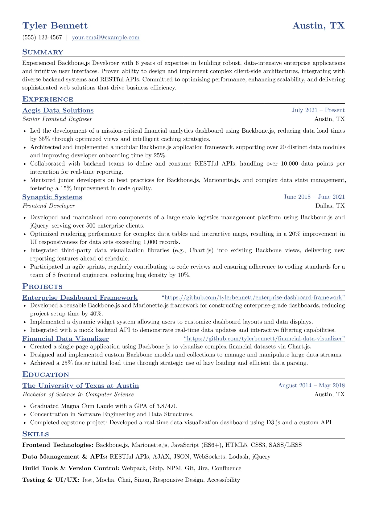 Enterprise UI Focus version - Page 1