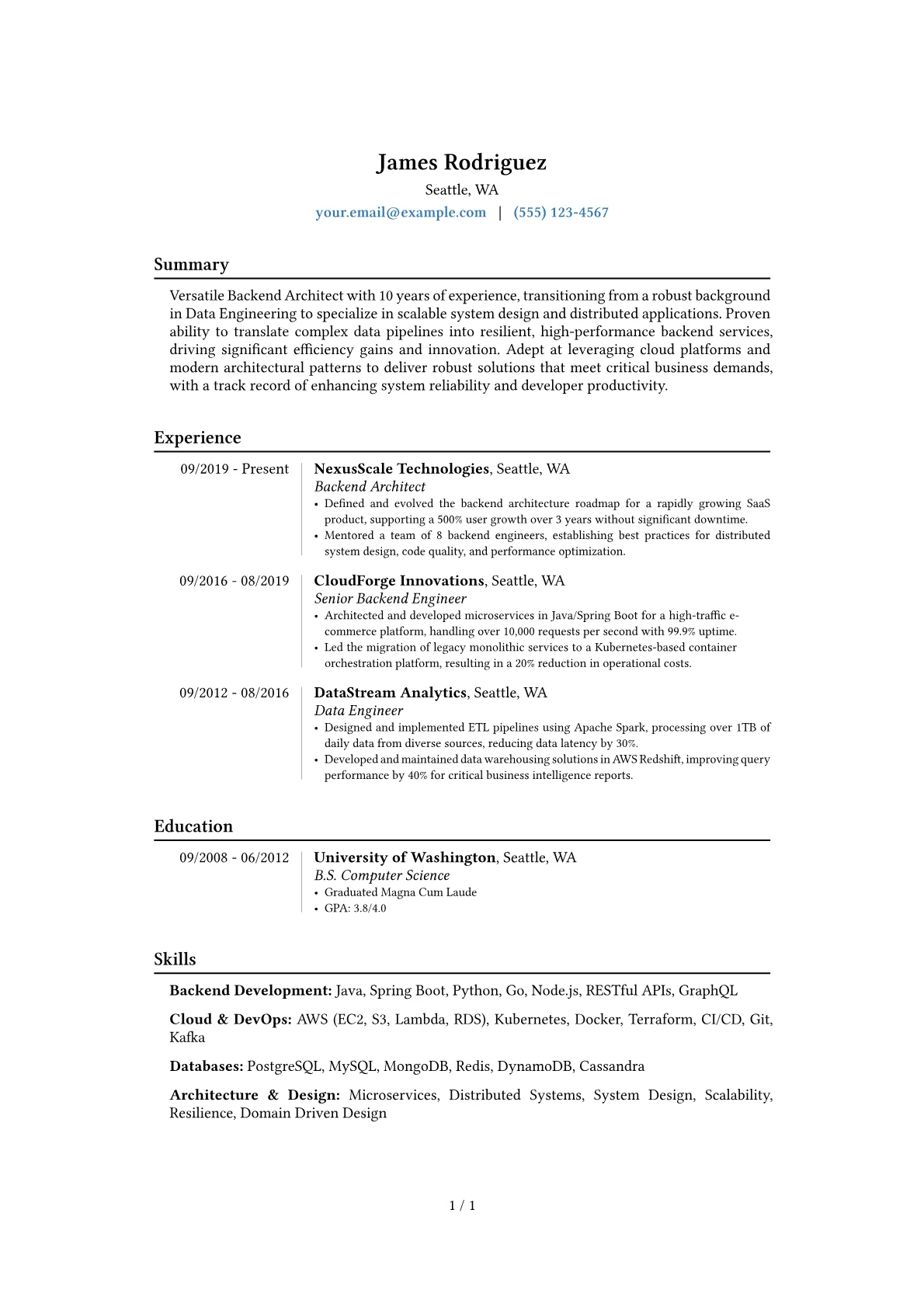 Career changer version - Page 1