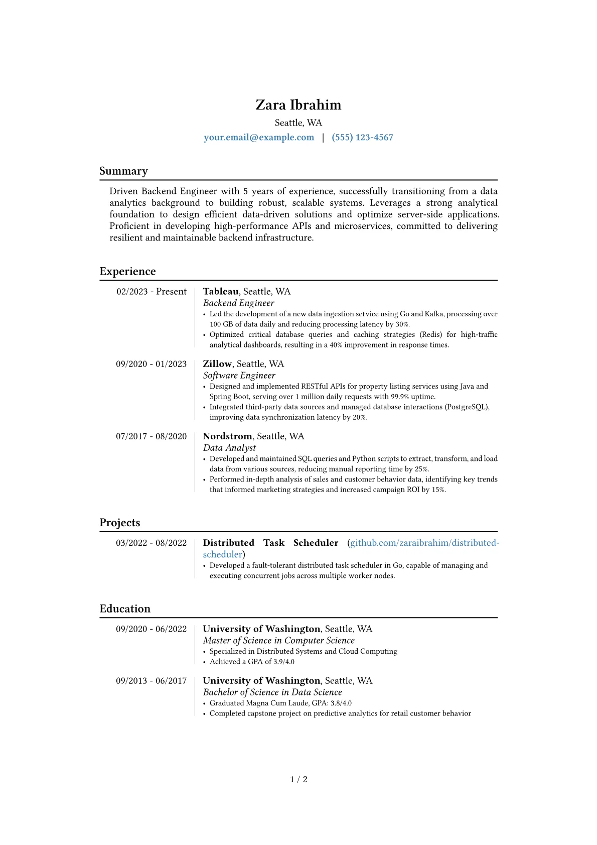 Career changer version - Page 1