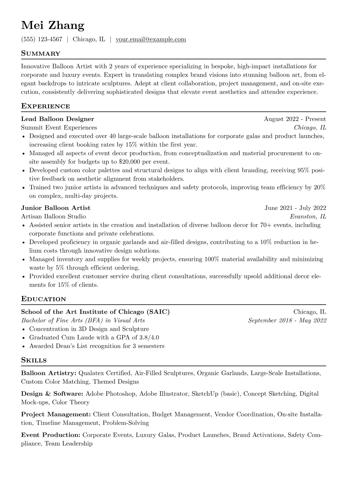 Corporate & Luxury version - Page 1