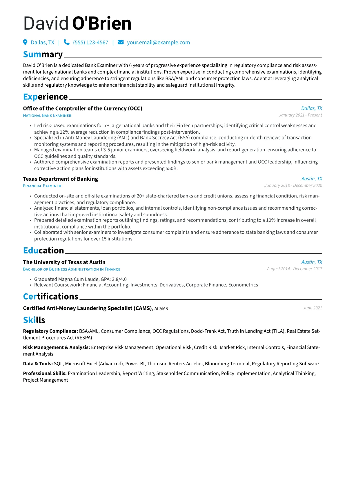 Regulatory Compliance version - Page 1