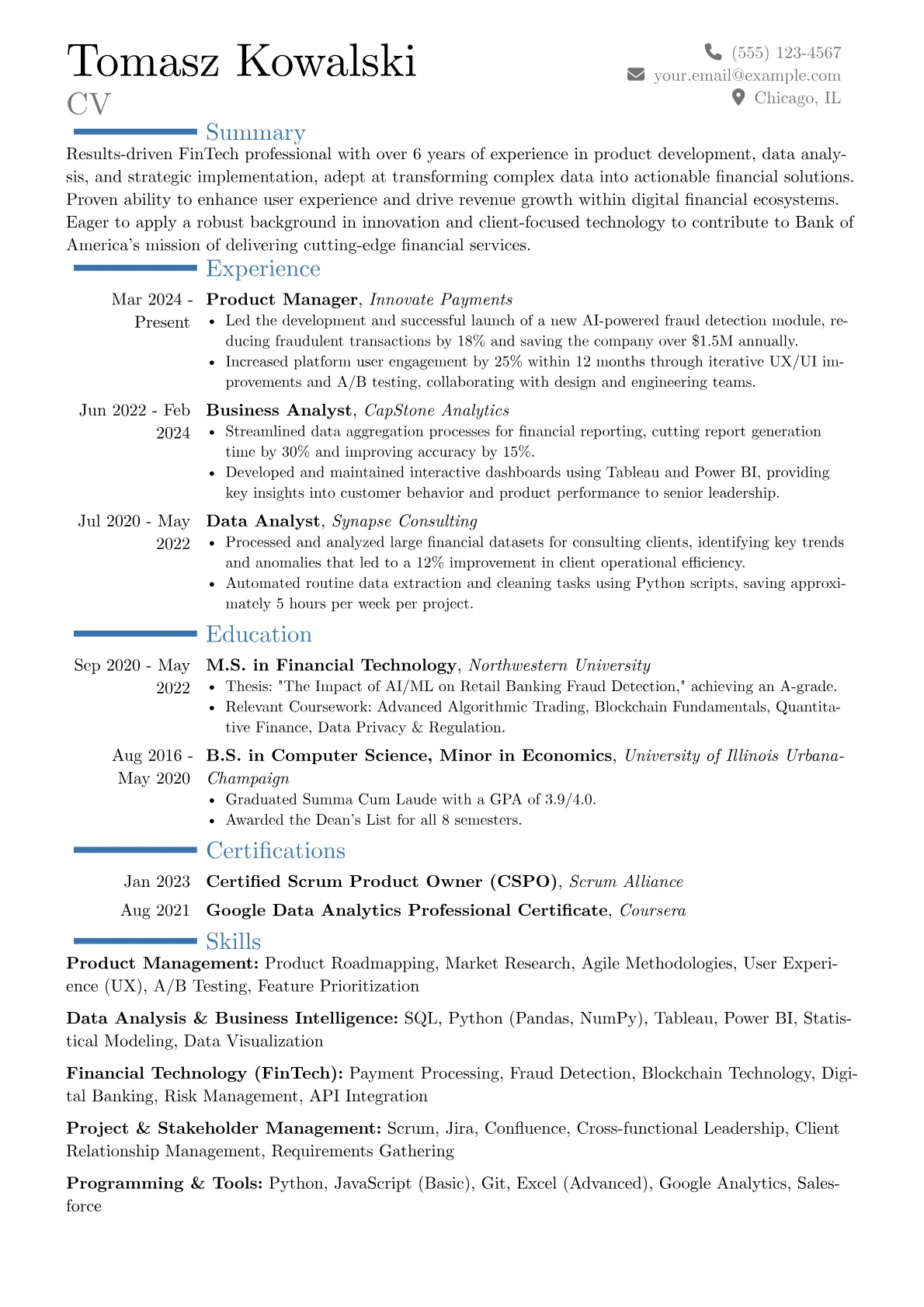 Career changer version - Page 1