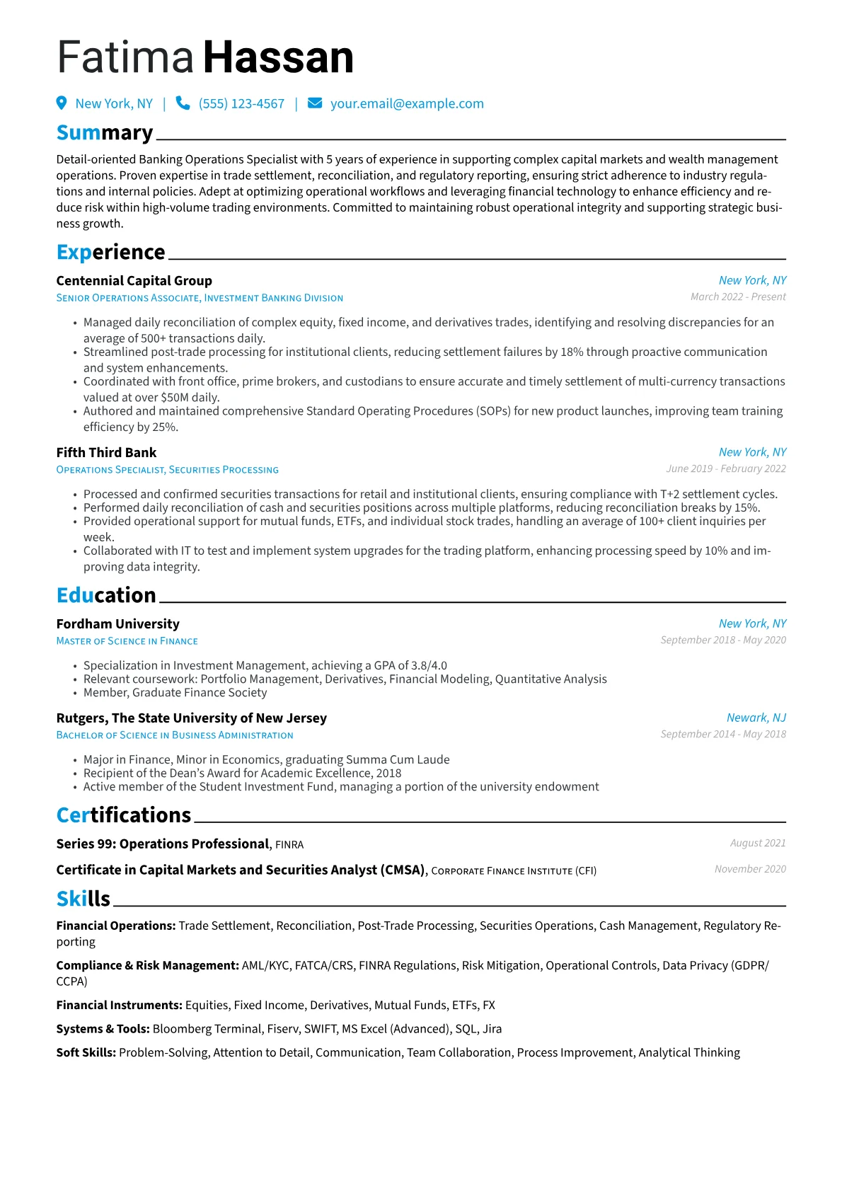 Investment Banking version - Page 1