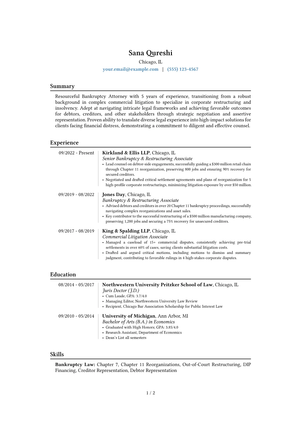 Career changer version - Page 1