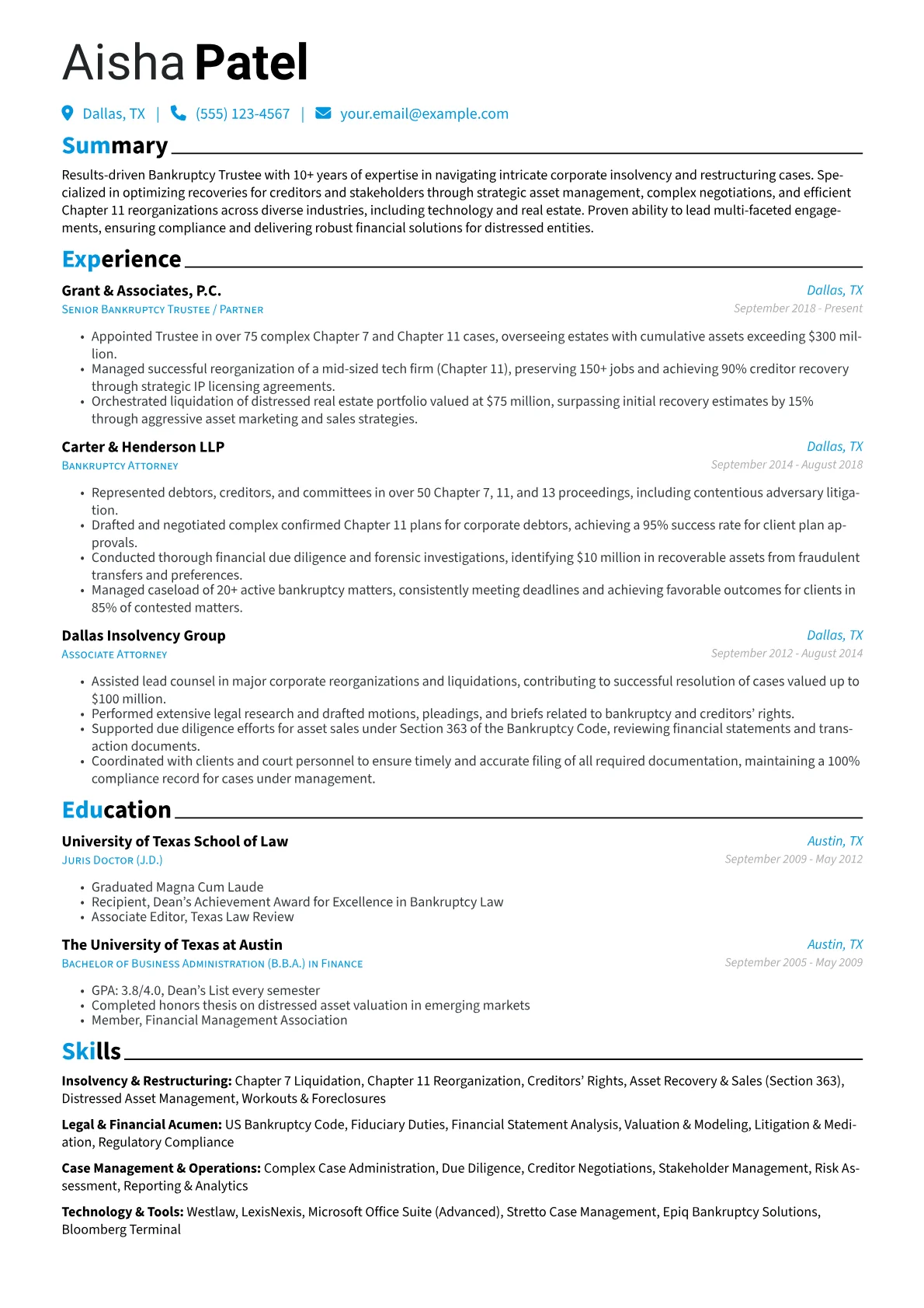 Bankruptcy Trustee version - Page 1