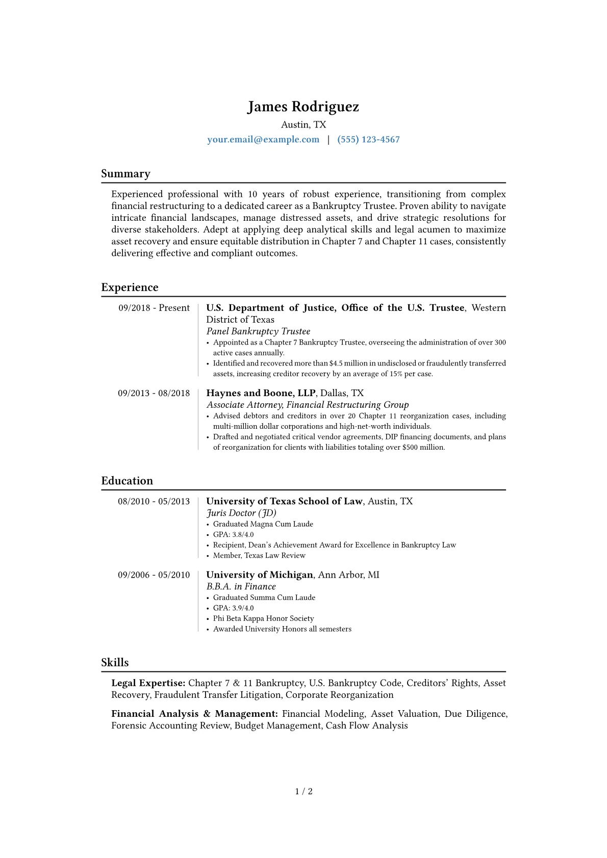 Career changer version - Page 1