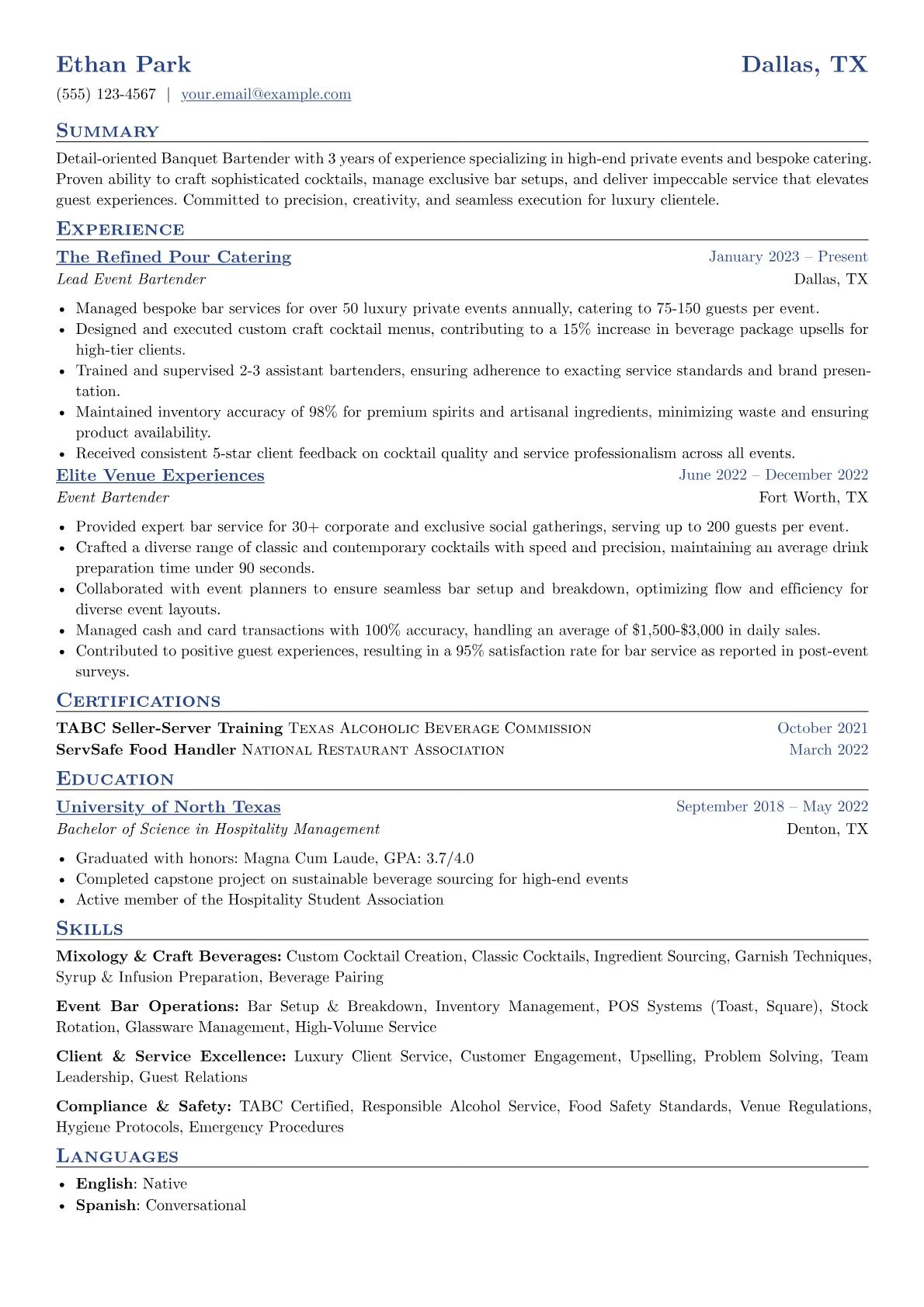 Luxury Private Events version - Page 1