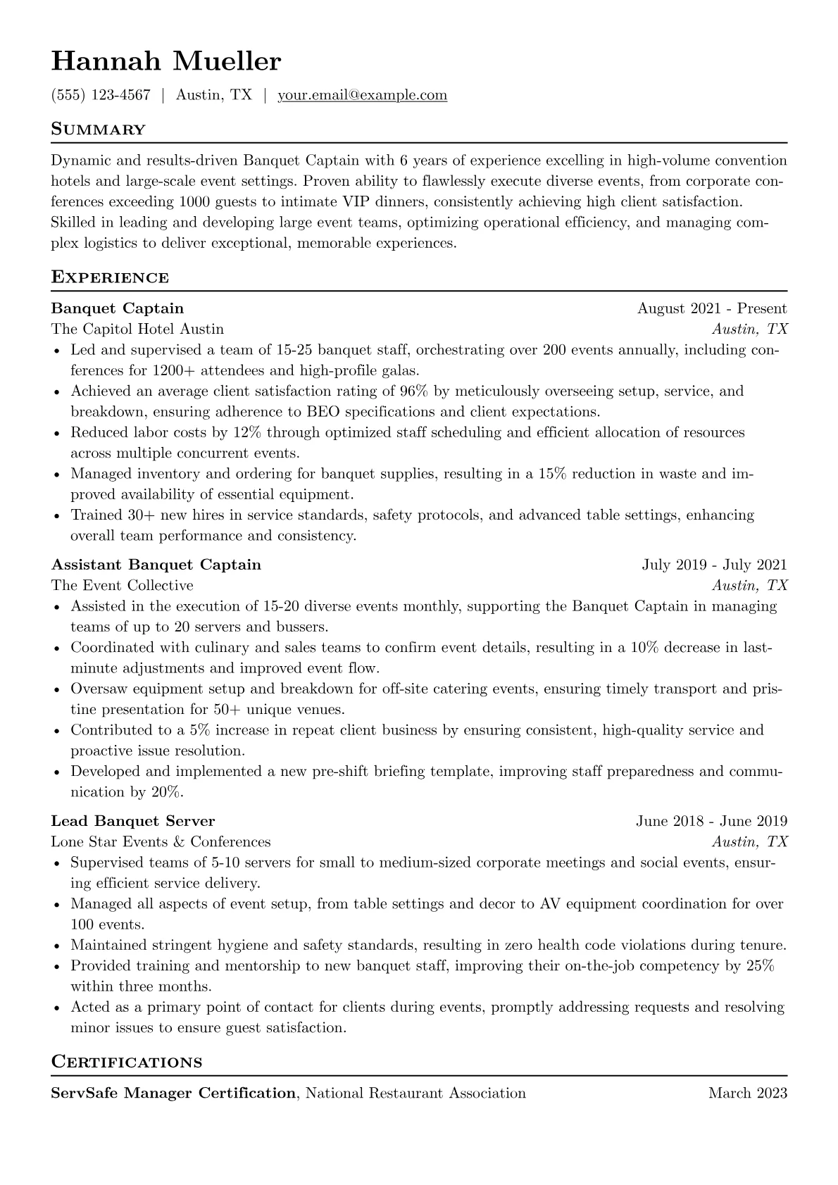 Event Management version - Page 1