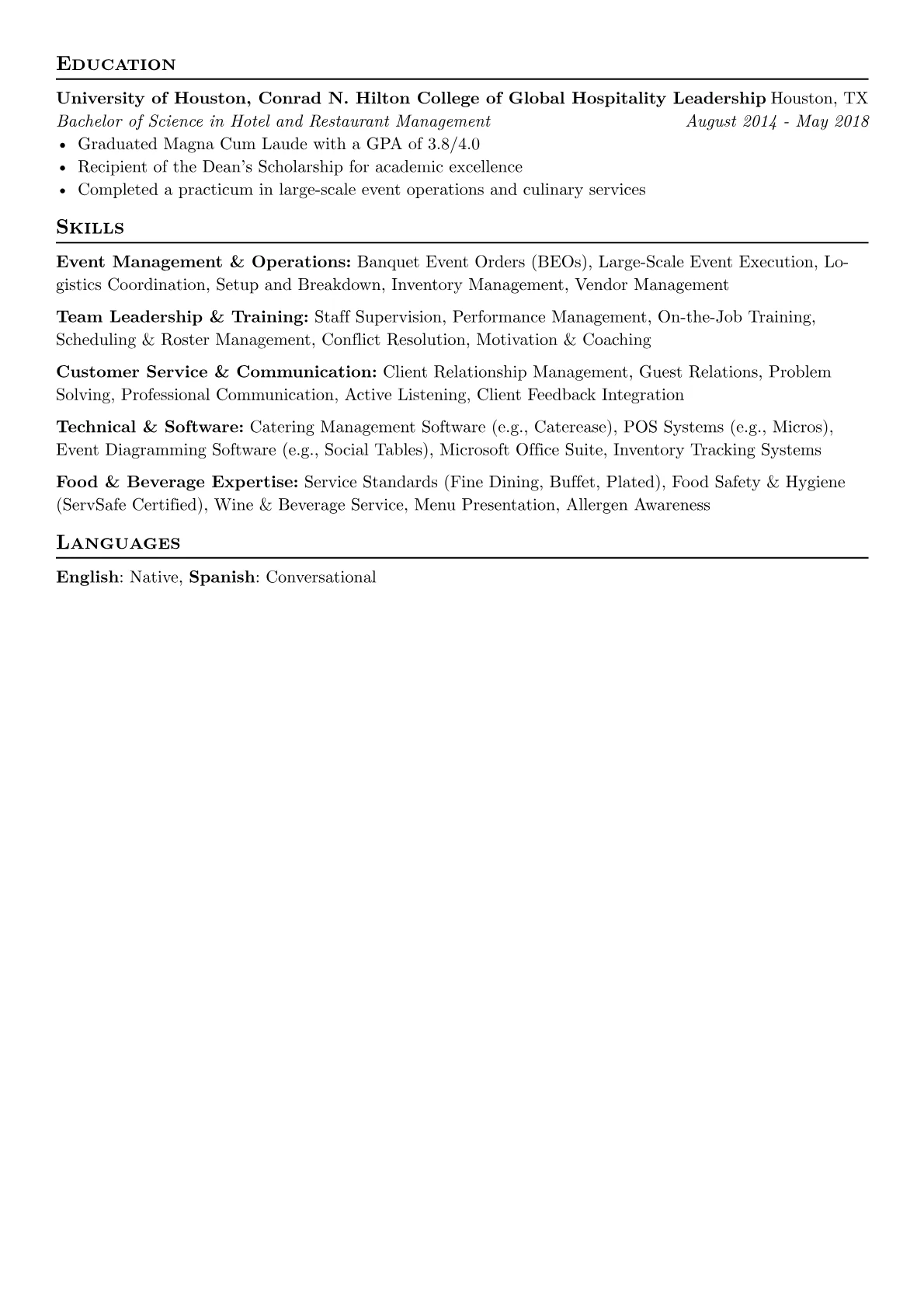 Event Management version - Page 2
