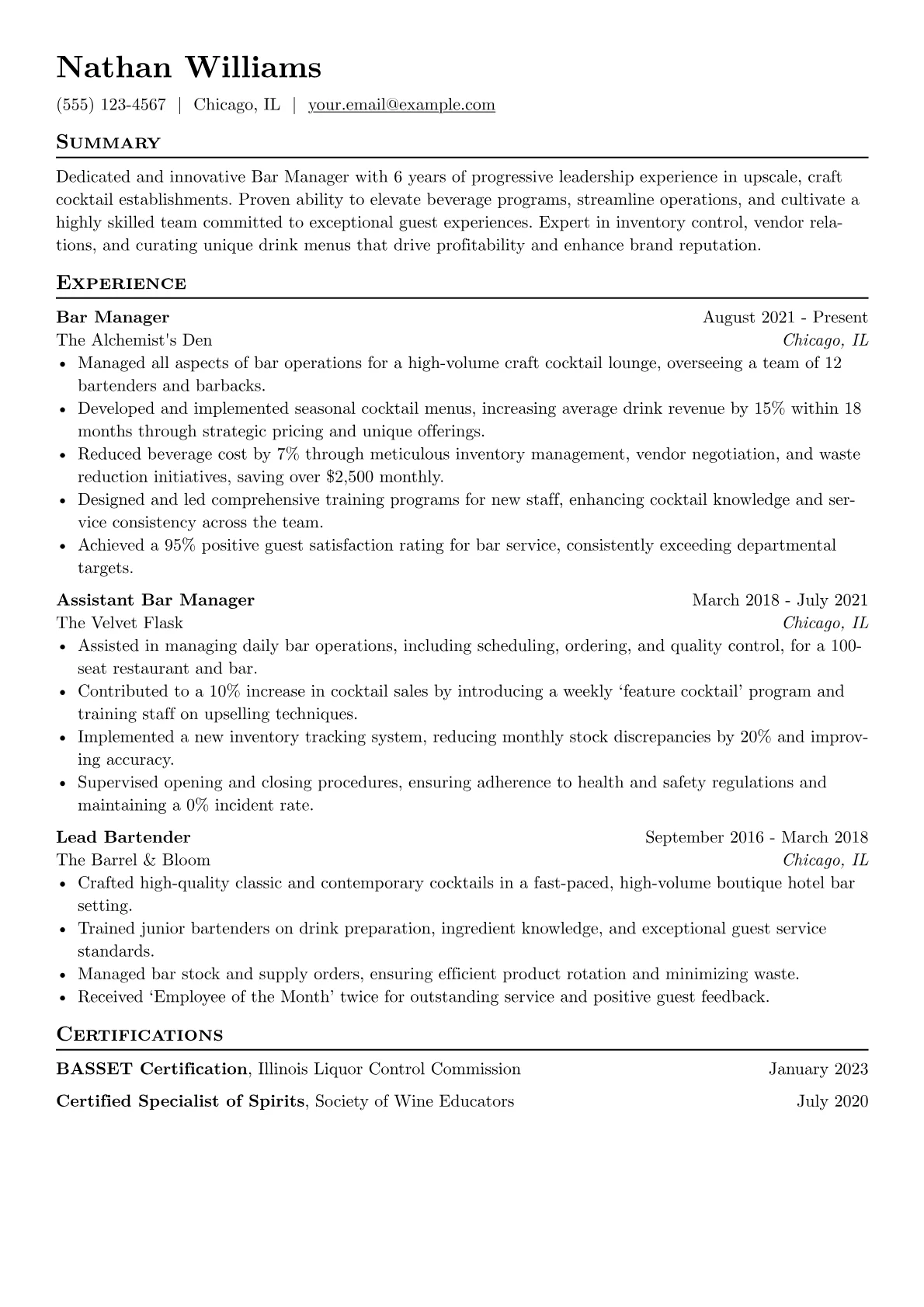 Craft Cocktail Focus version - Page 1