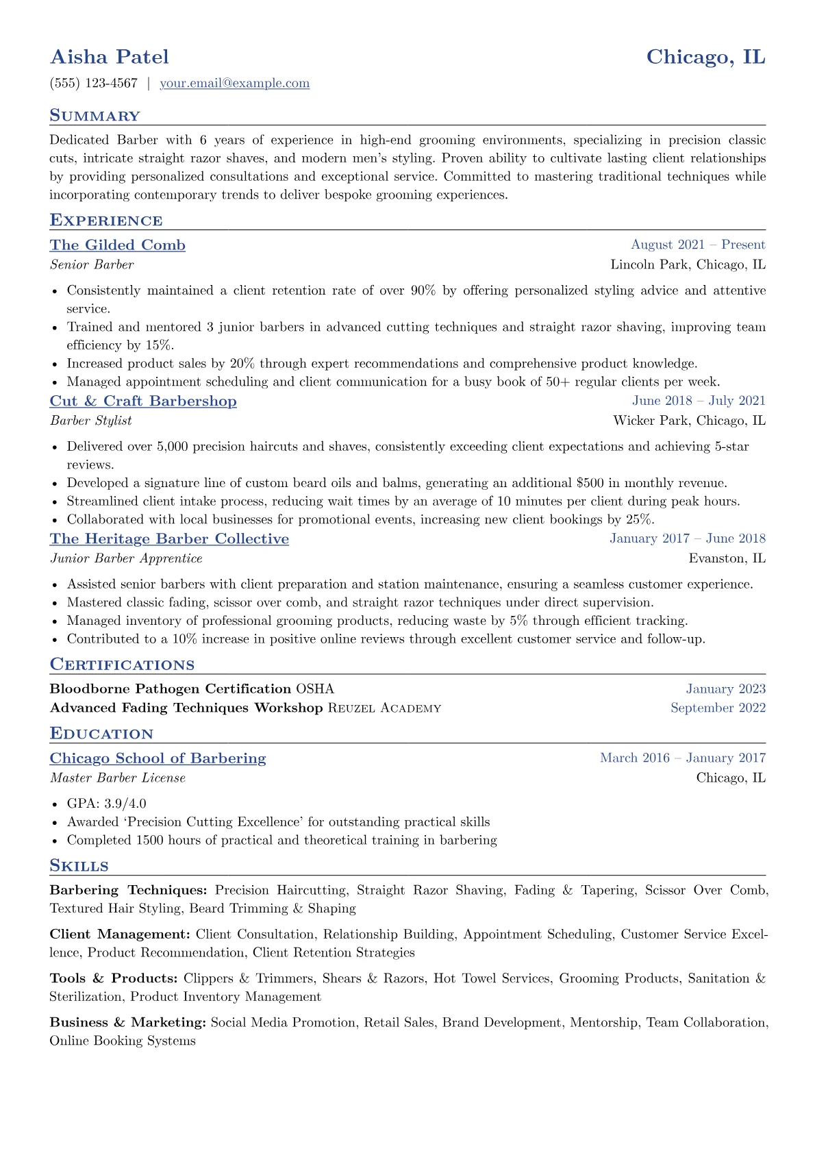 Barbering Techniques version - Page 1