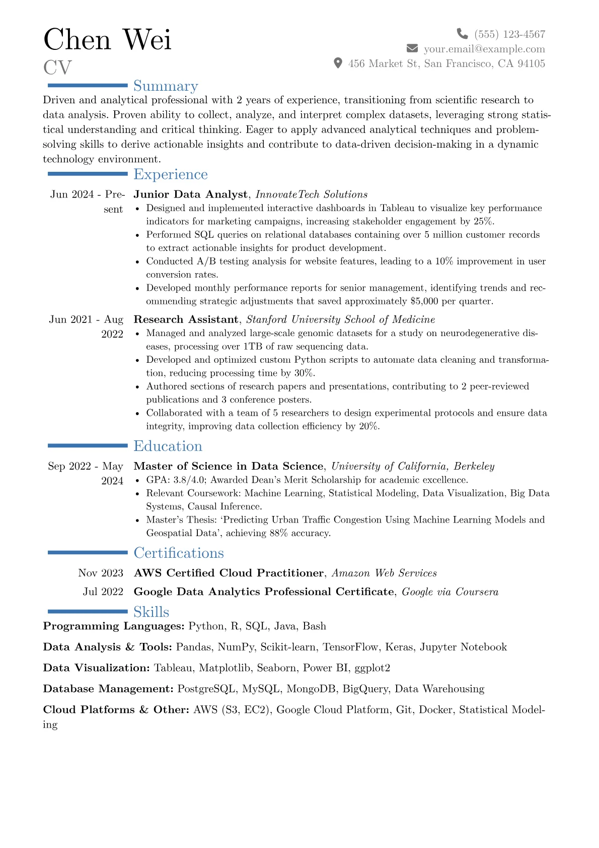 Career changer version - Page 1