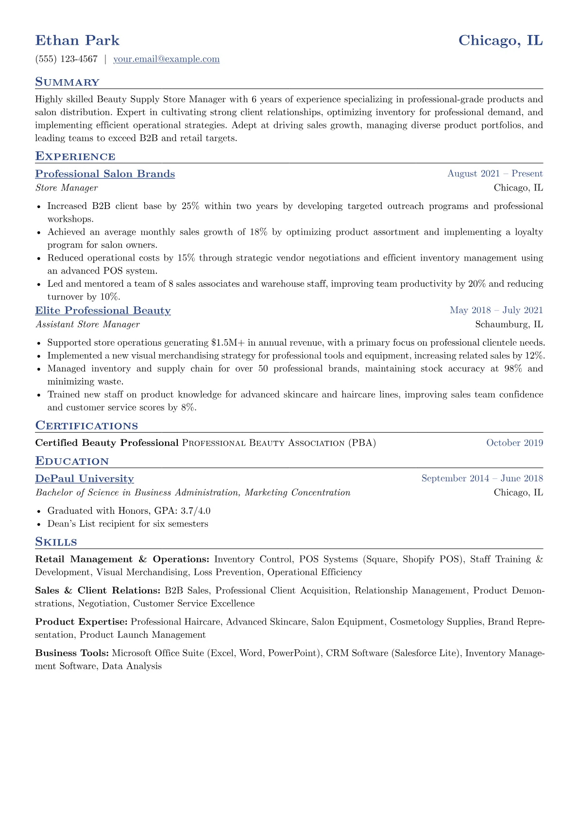 Retail Management version - Page 1