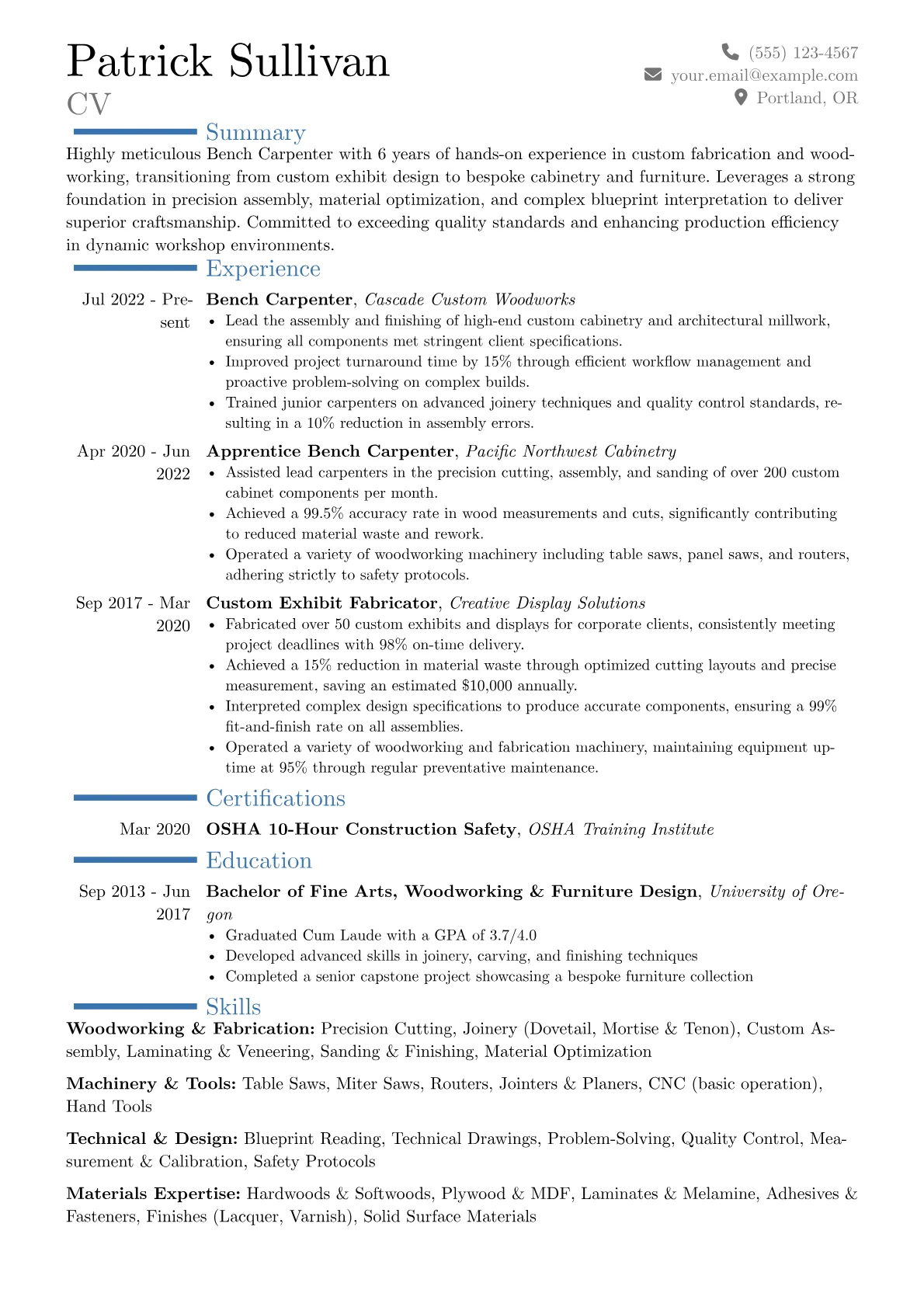 Career changer version - Page 1