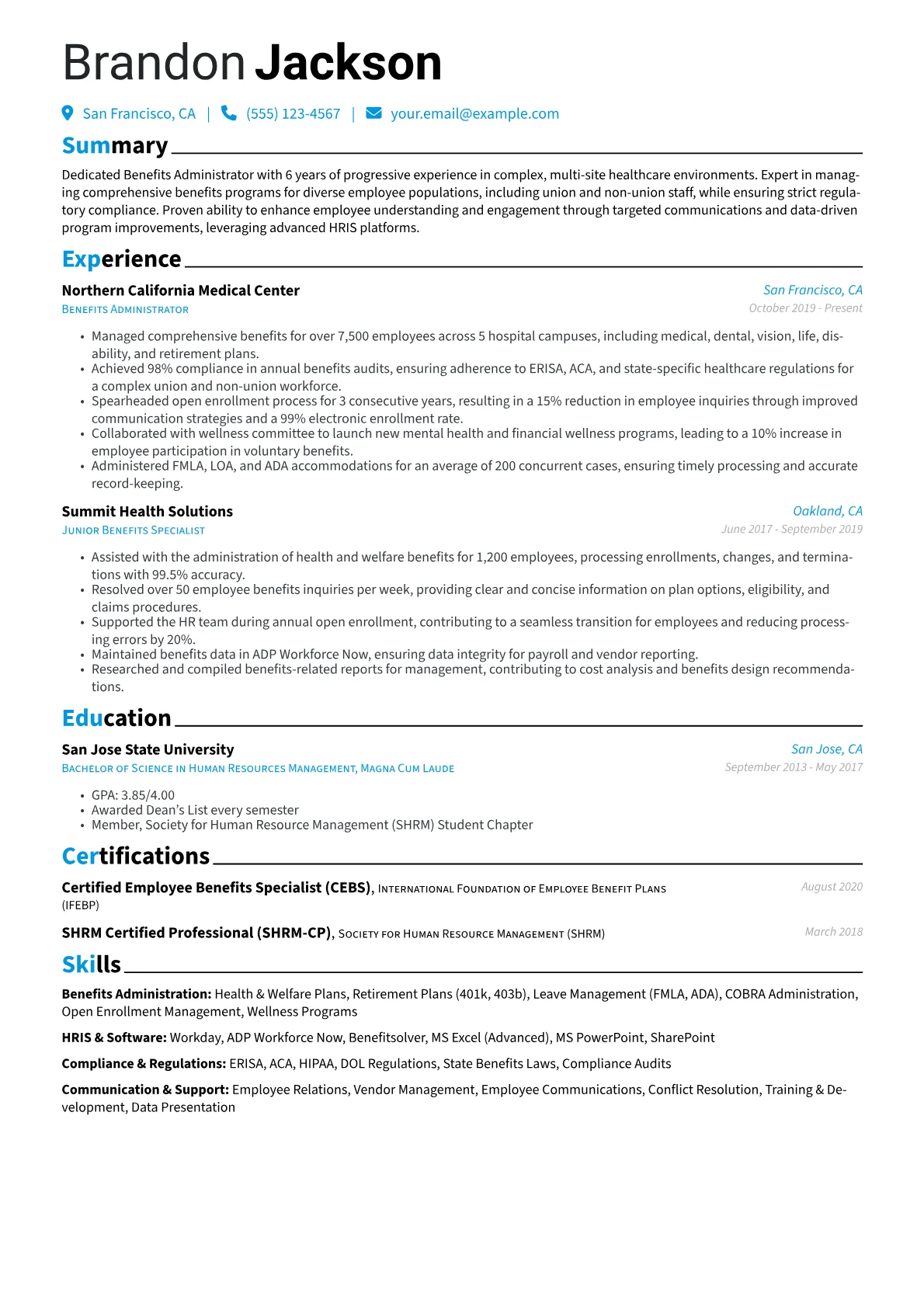 Healthcare Benefits version - Page 1