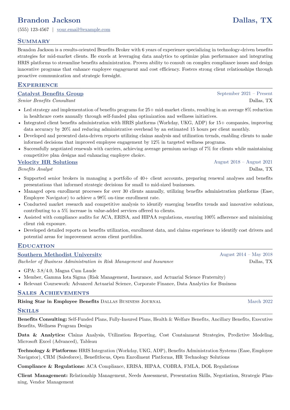Tech-Focused Benefits version - Page 1