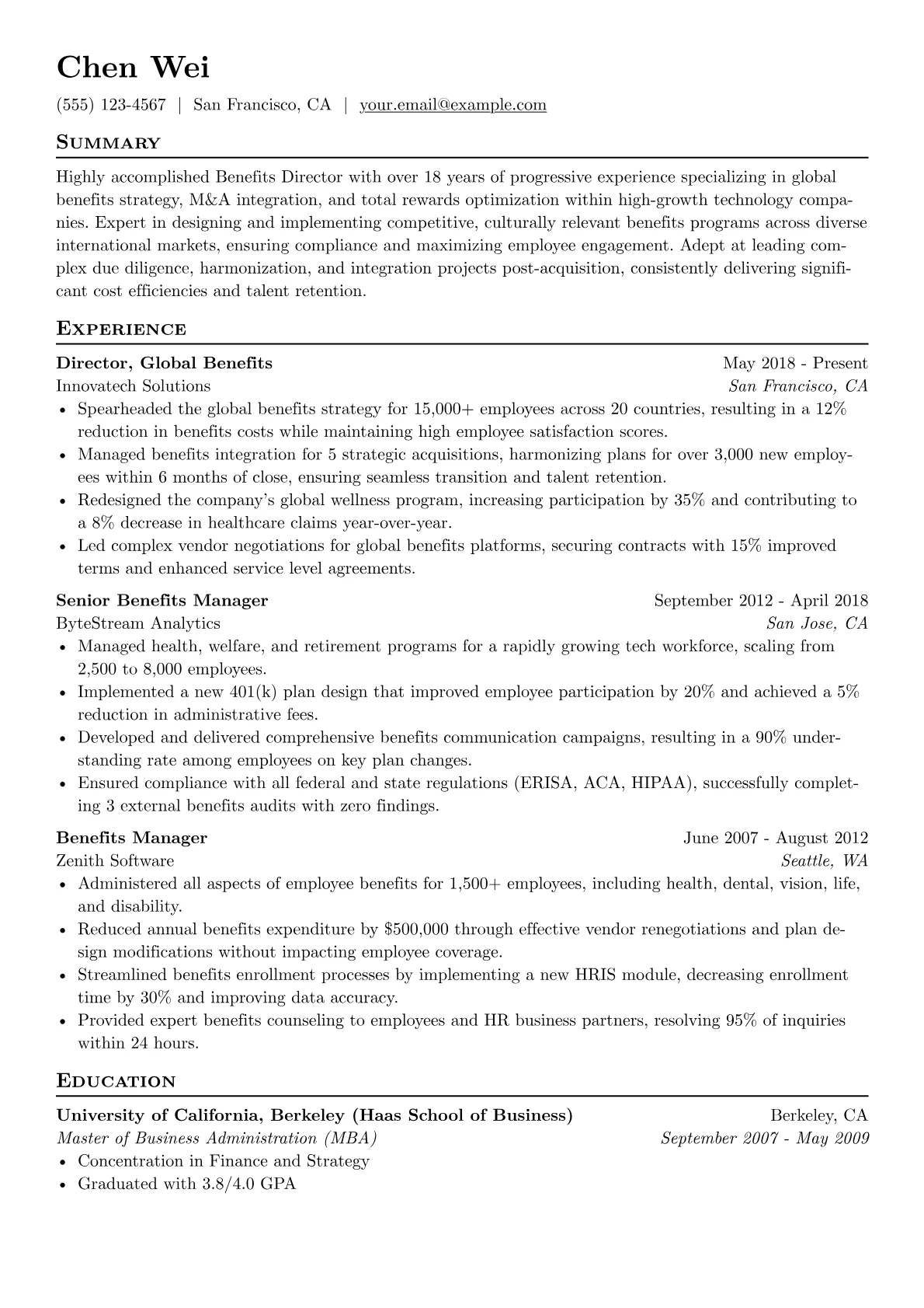 Global & M&A Focused version - Page 1