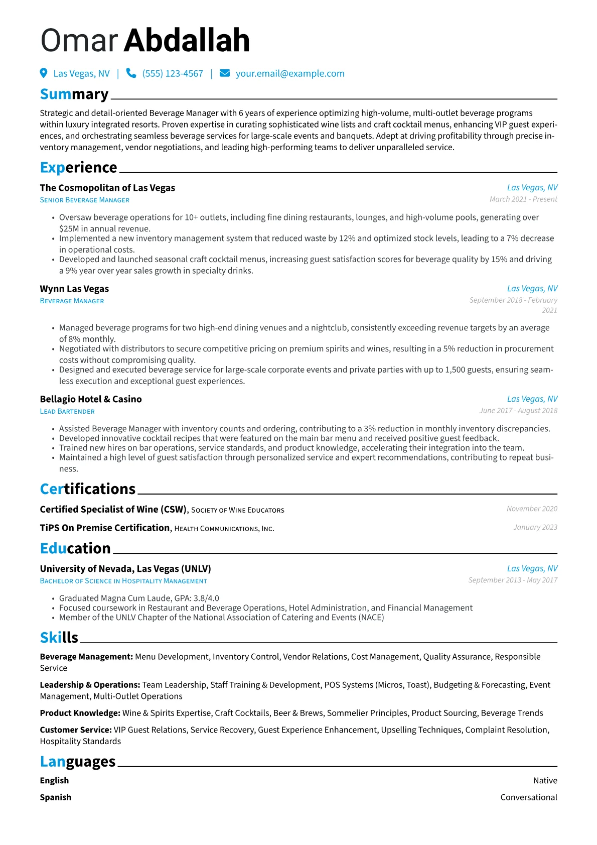 Luxury Resort Beverage version - Page 1