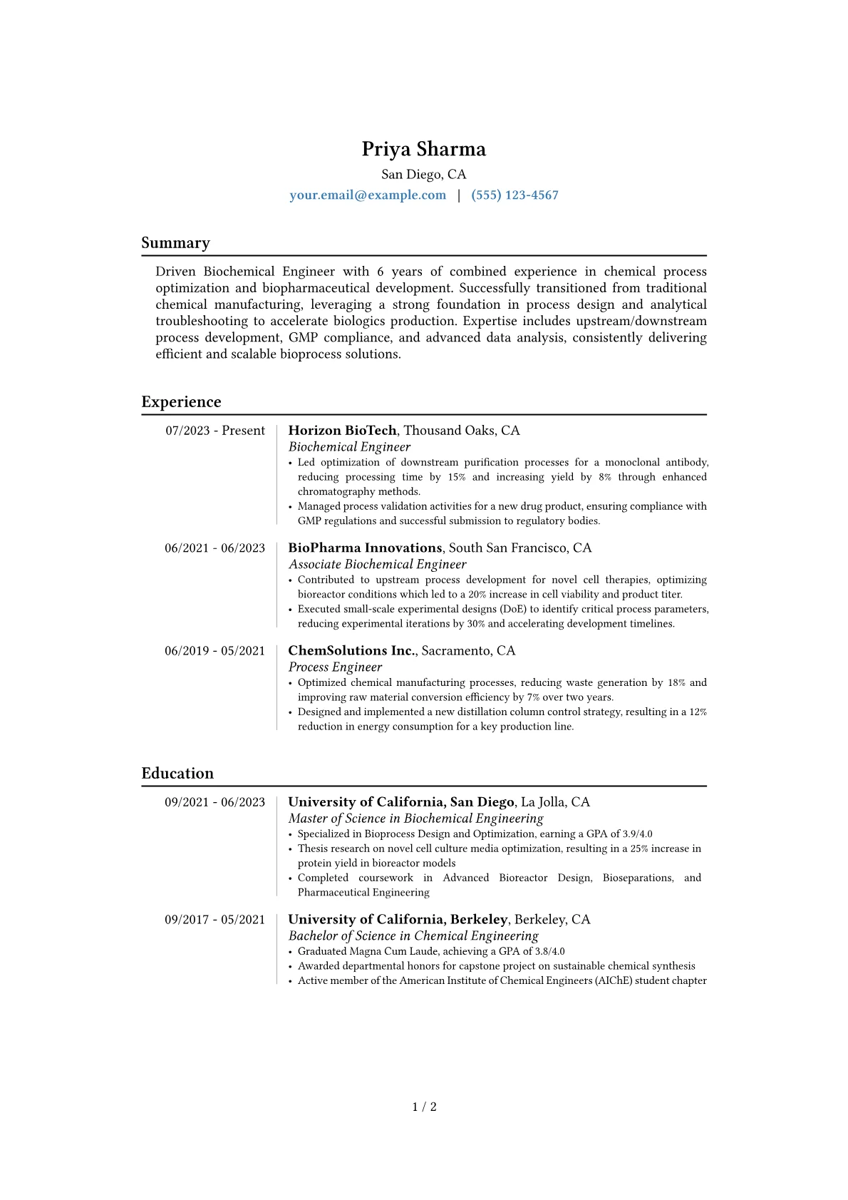 Career changer version - Page 1
