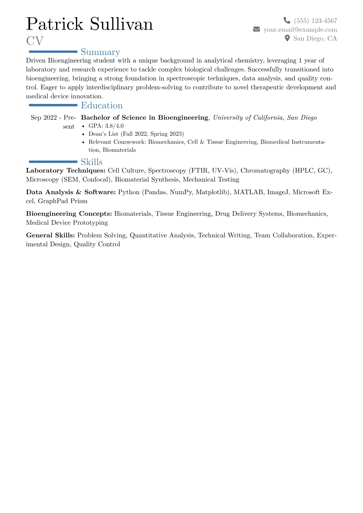 Career changer version - Page 1