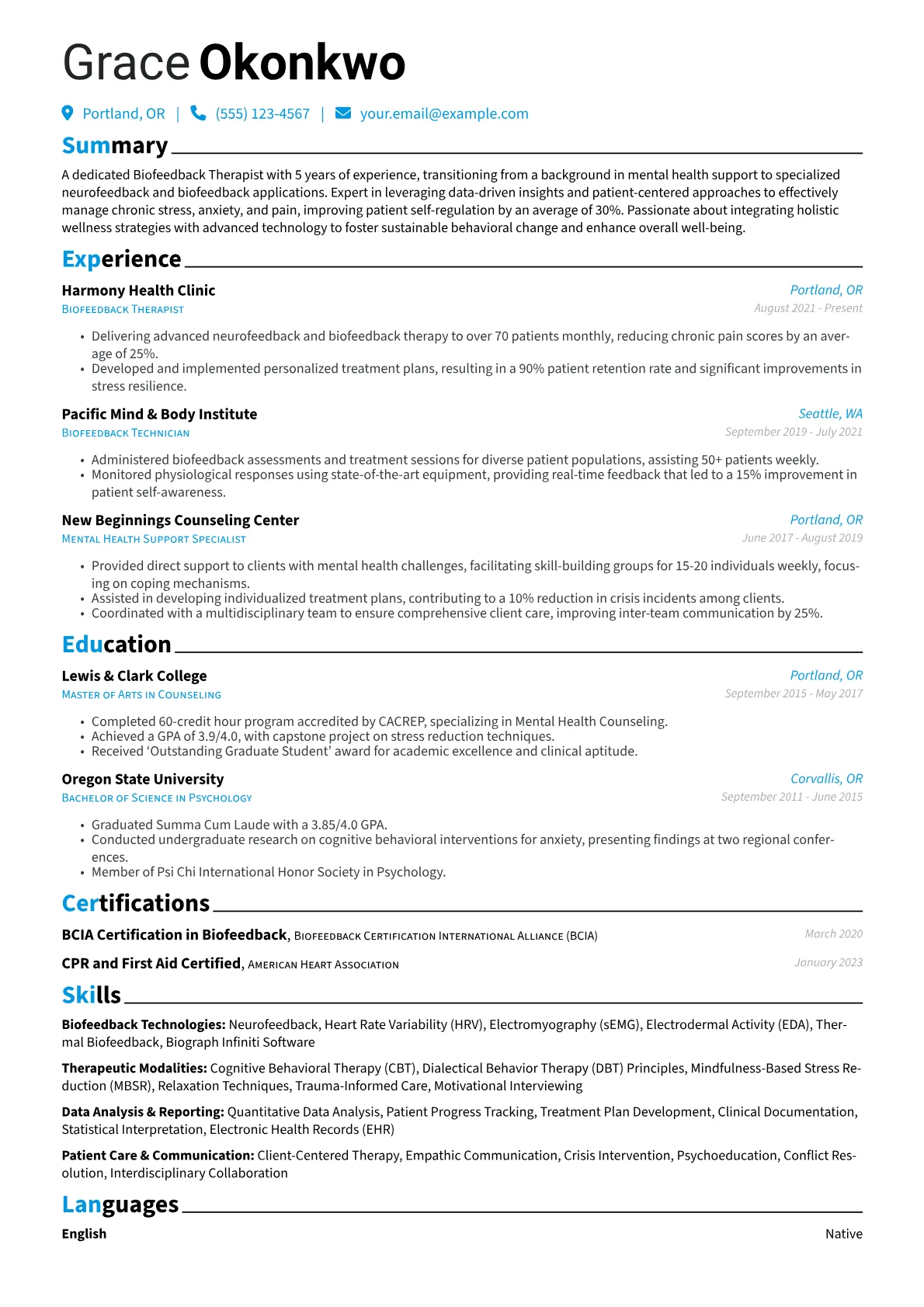 Career changer version - Page 1