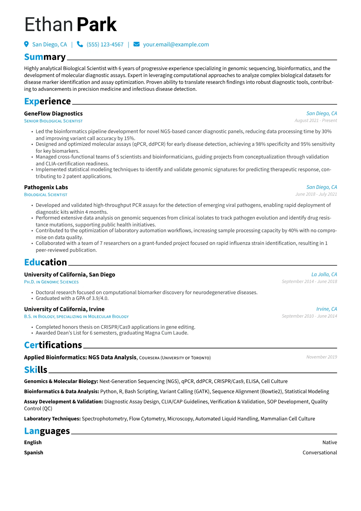 Genomics & Diagnostics version - Page 1