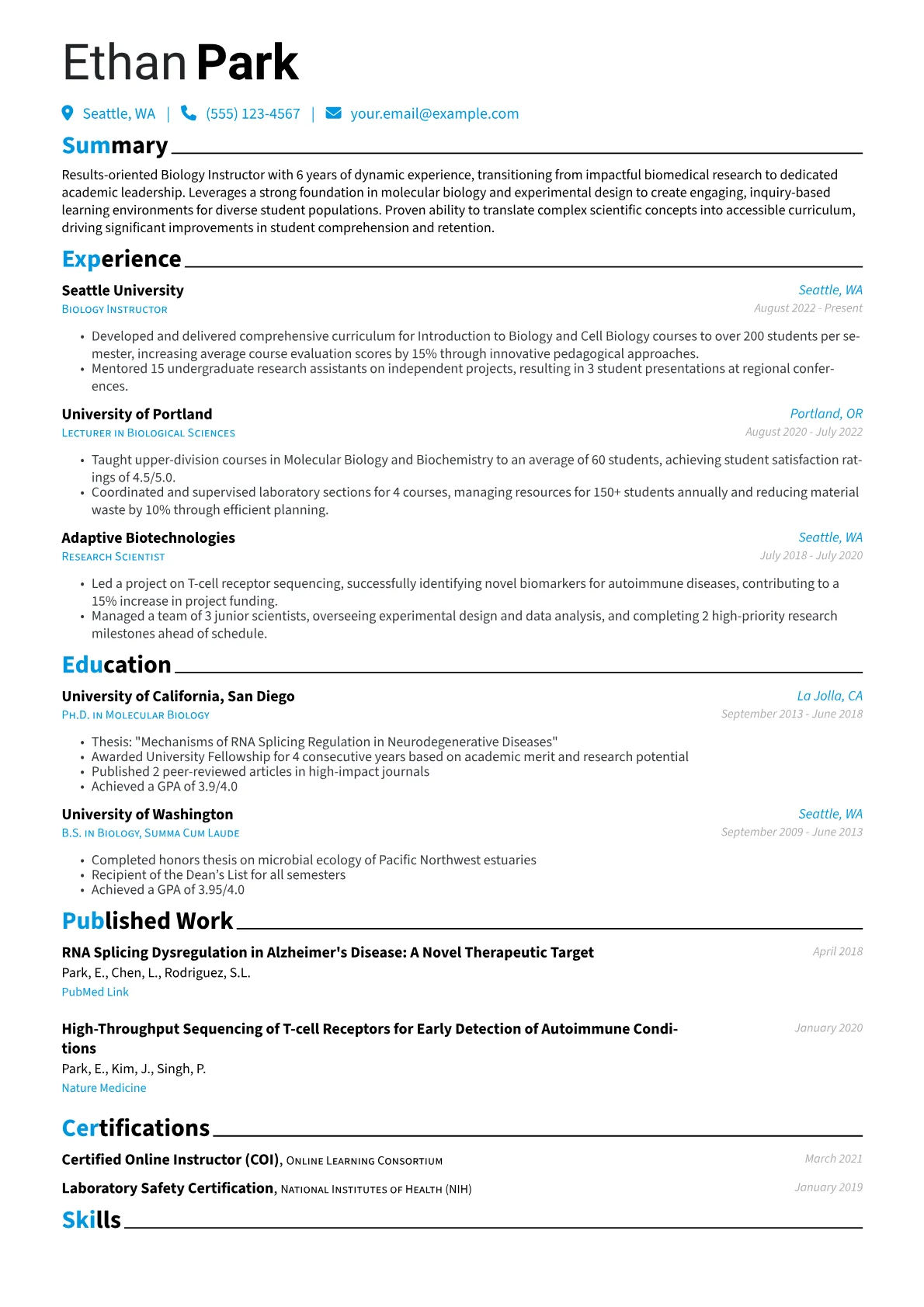 Career changer version - Page 1