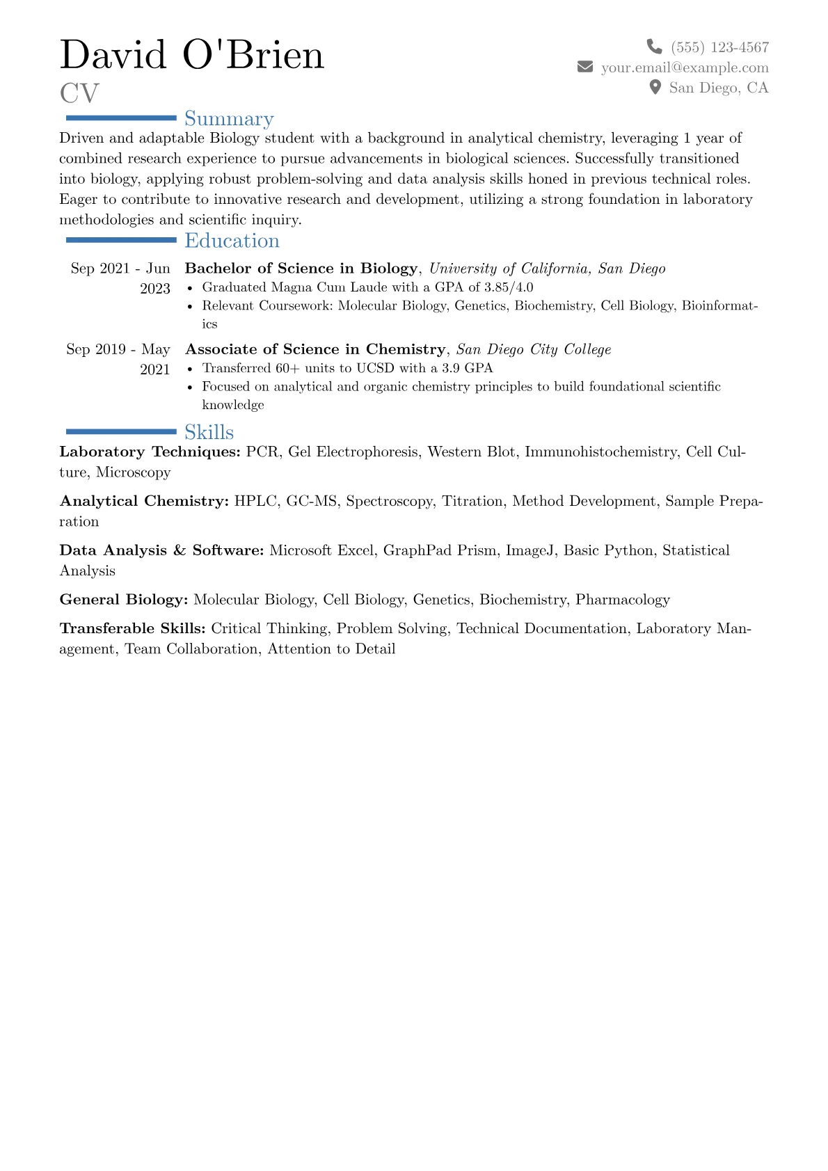 Career changer version - Page 1