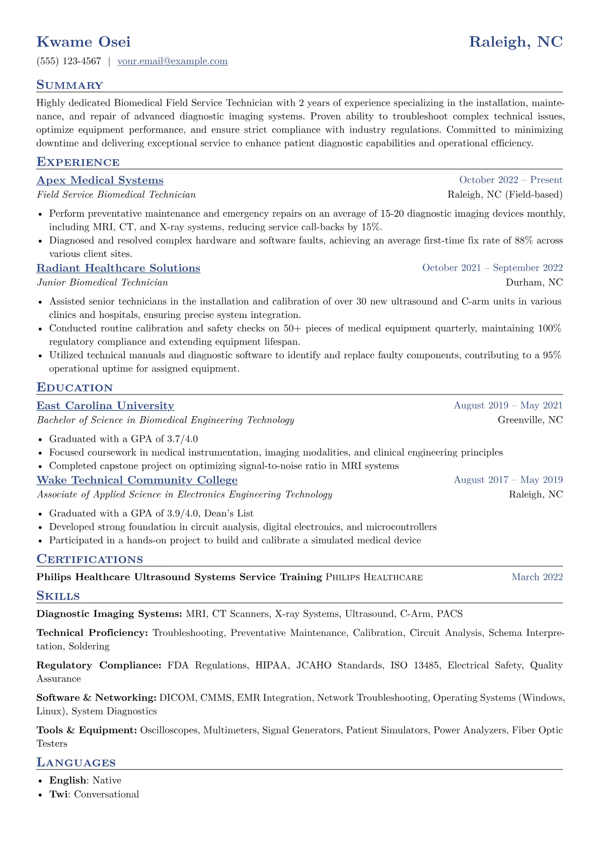 Biomedical Technician version - Page 1