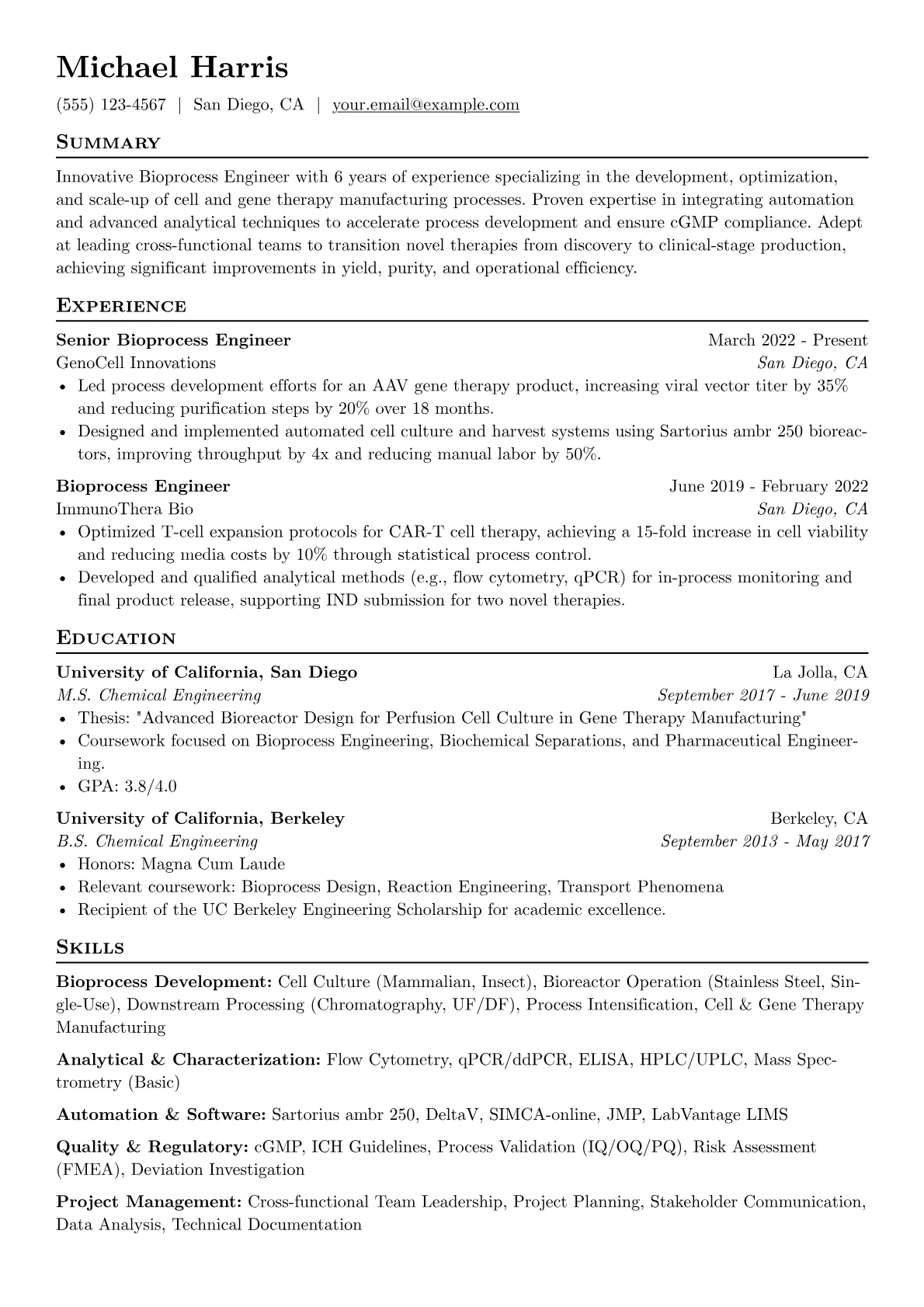 Bioprocess Development version - Page 1