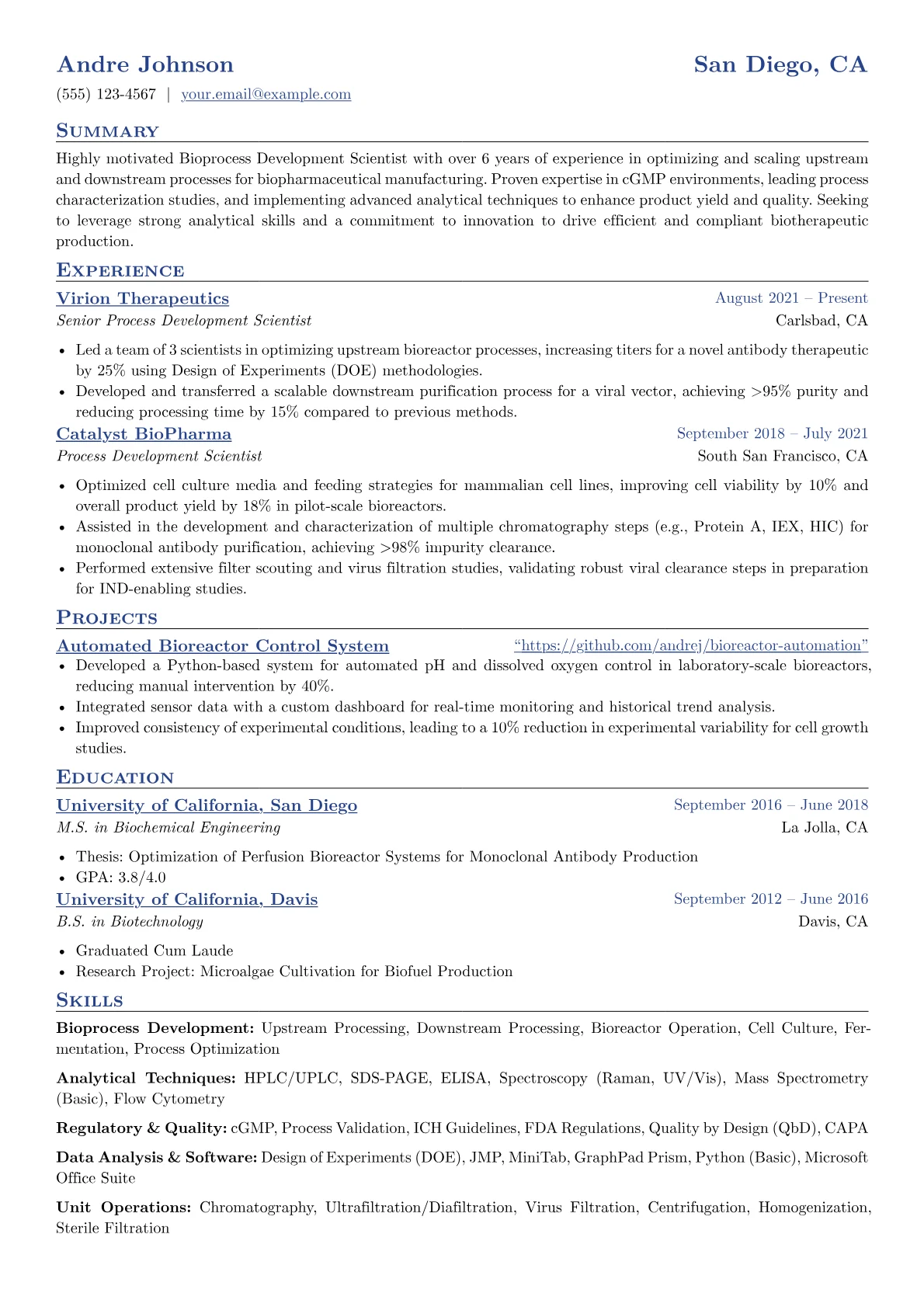 Biotechnology Specialist version - Page 1