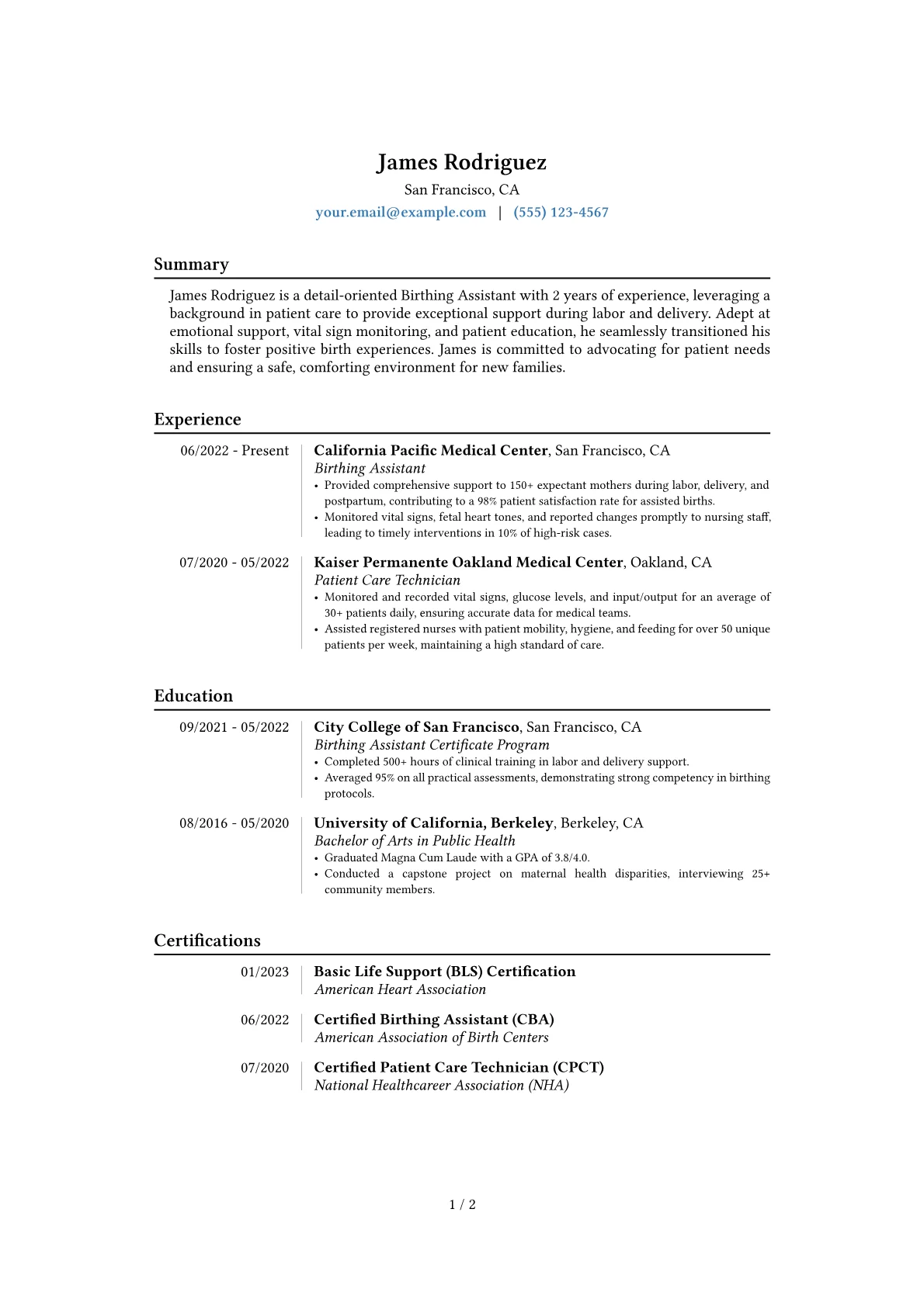 Career changer version - Page 1