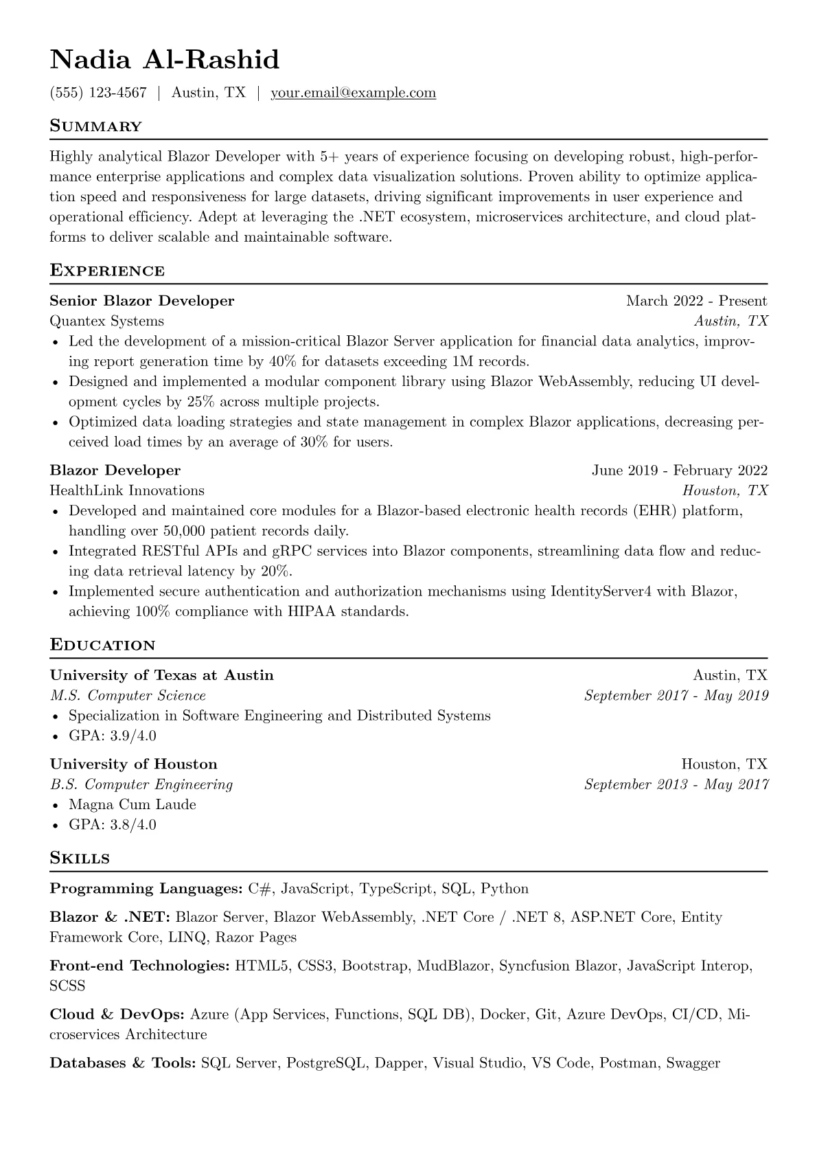 Blazor Developer version - Page 1
