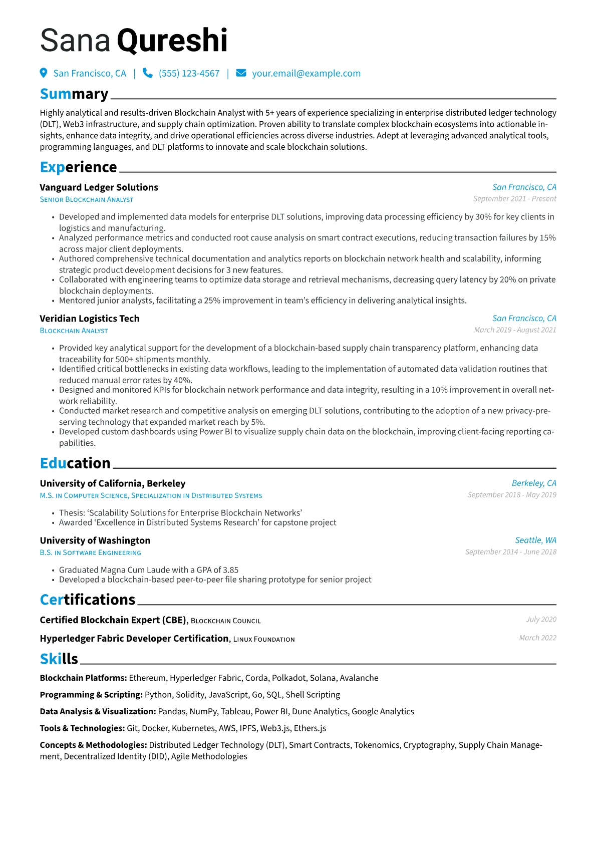 Blockchain Analyst version - Page 1